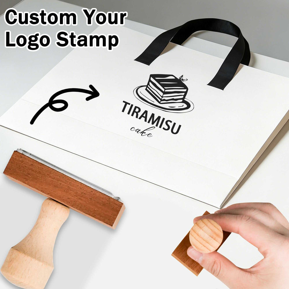 Custom Logo Stamp | Branded Ex Libris Book Ownership Rubber Stamp