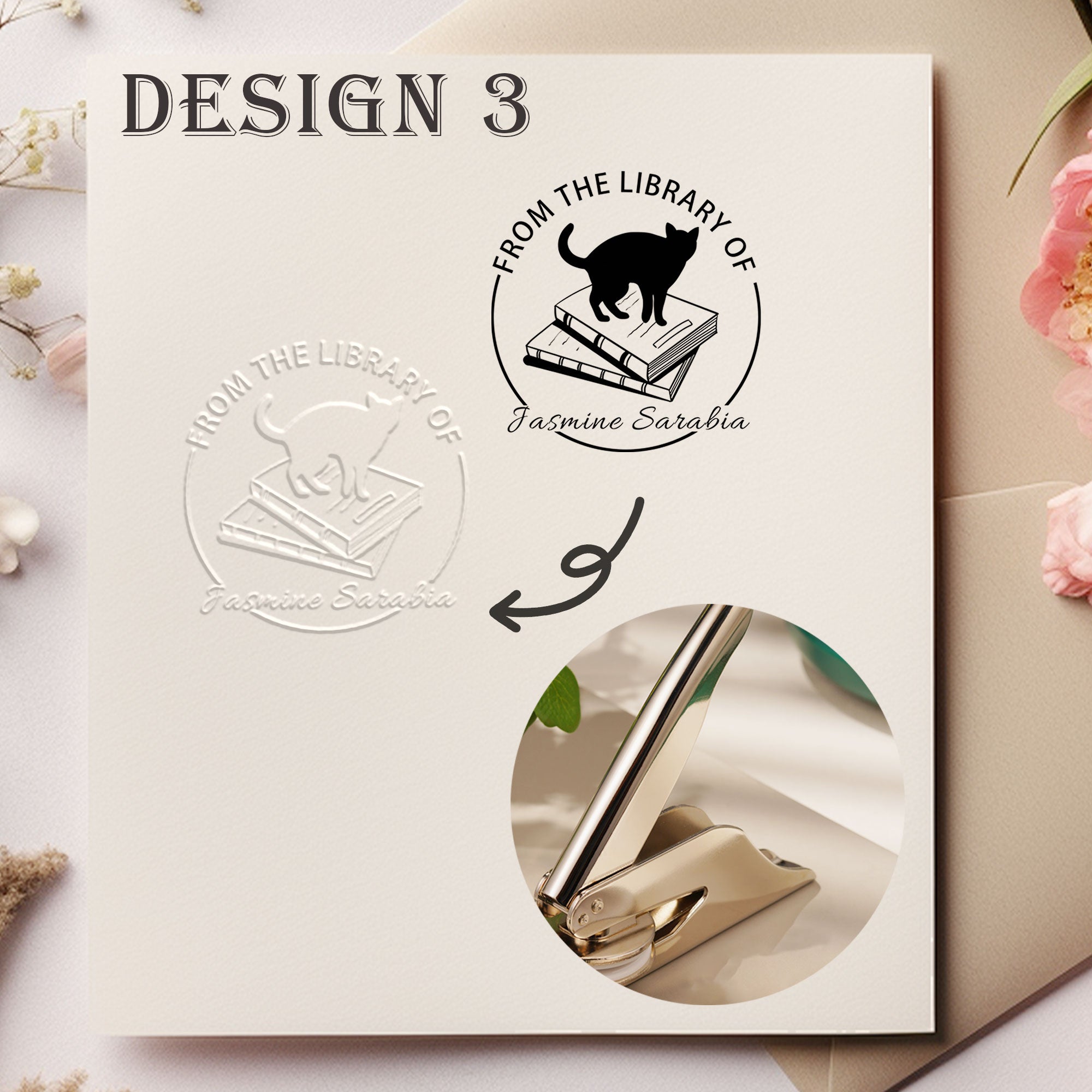 Custom Floral Decor Embosser