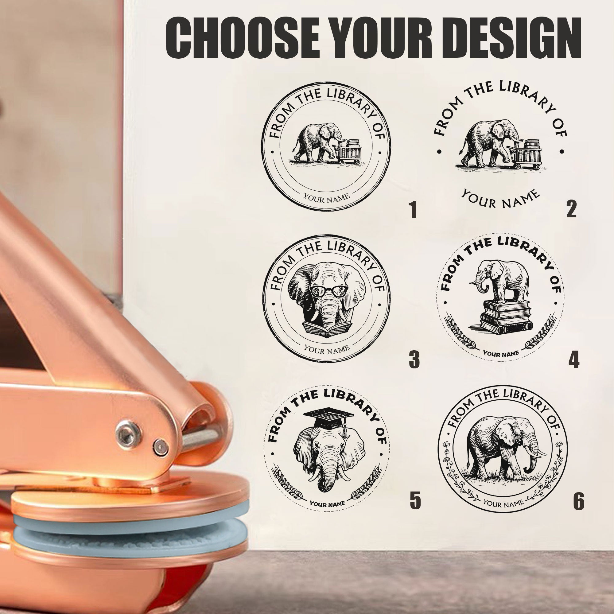 Custom Retro Design Embosser