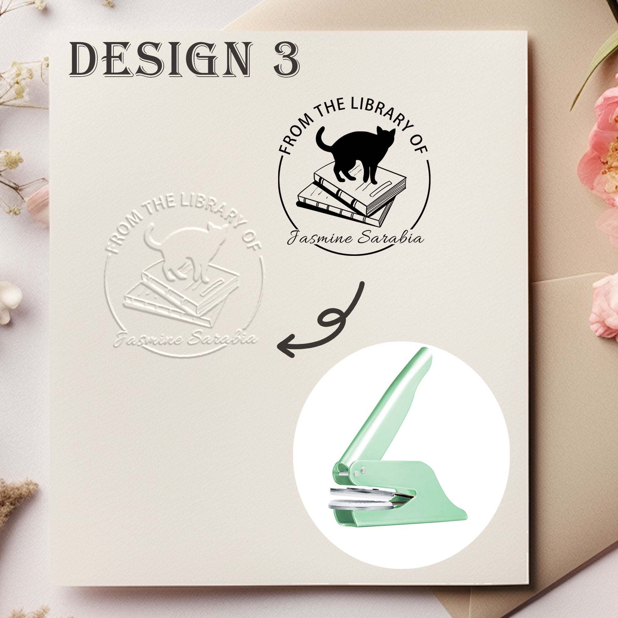 Custom Floral Decor Embosser