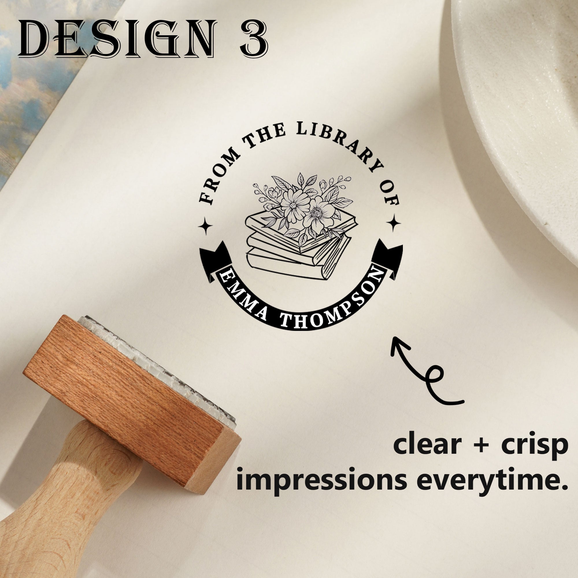Custom DIY Craft Wood Stamp