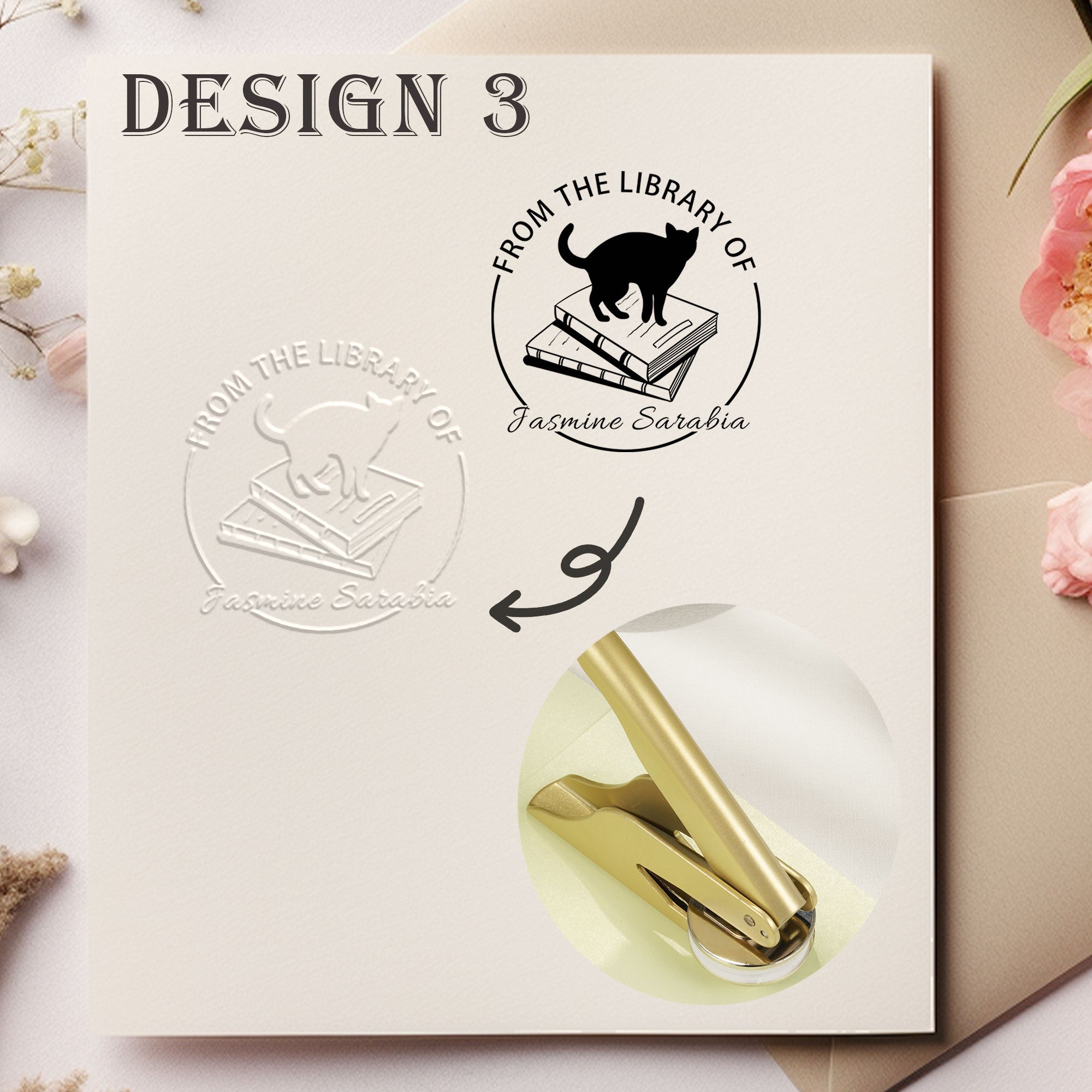 Custom Floral Decor Embosser