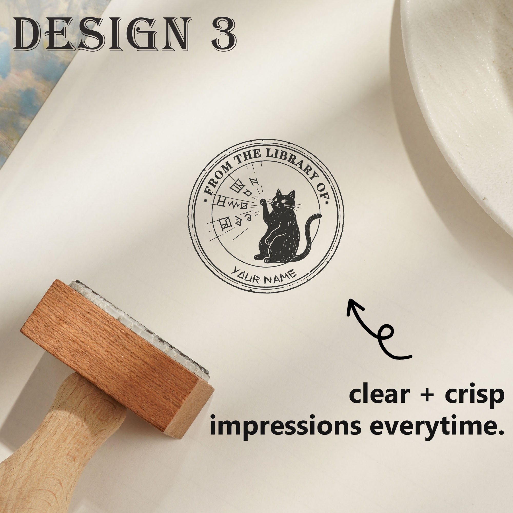 Minimalist Wood Craft Stamp