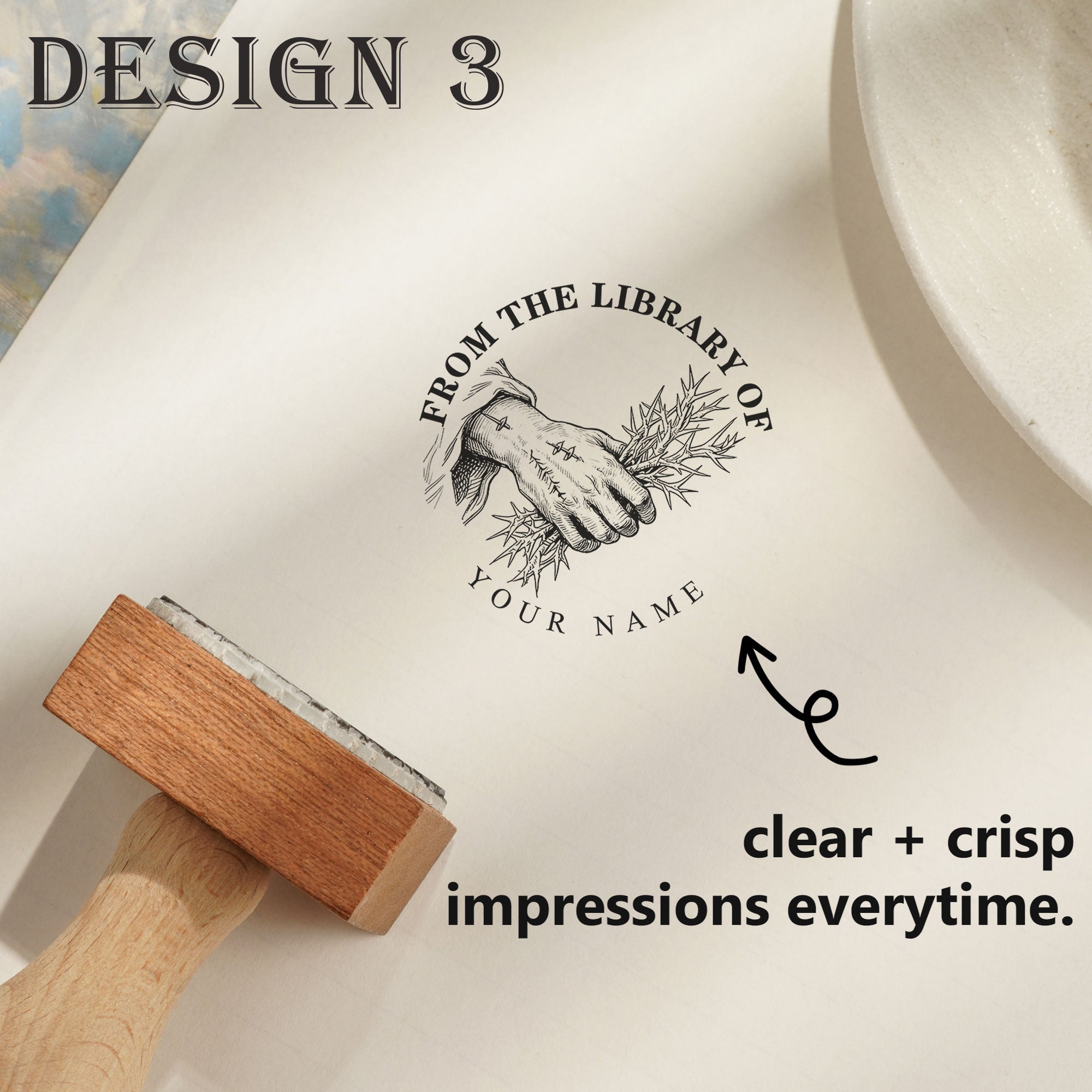 Custom Wooden Stamp for Keepsakes