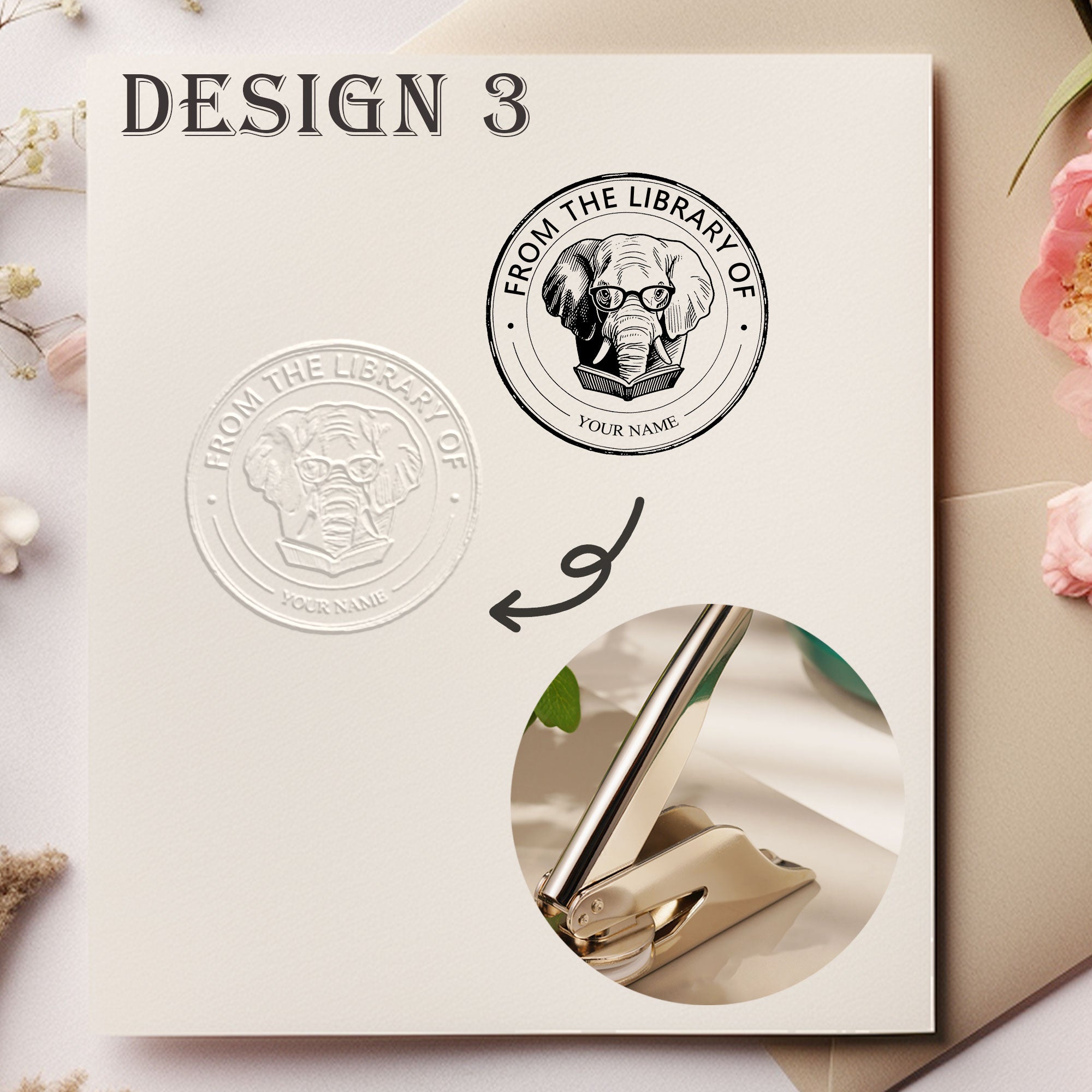 Custom Retro Design Embosser
