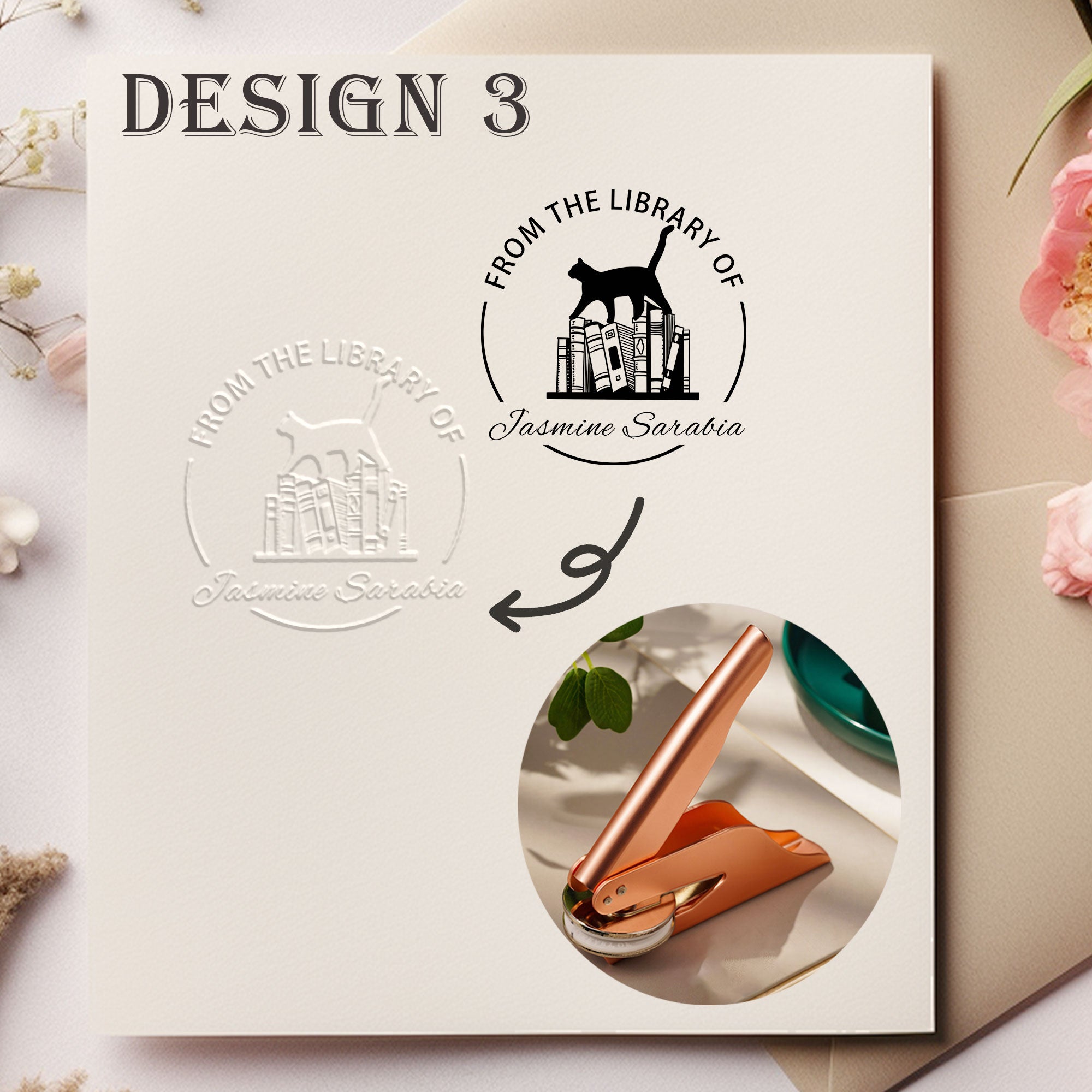Custom Retro Design Embosser
