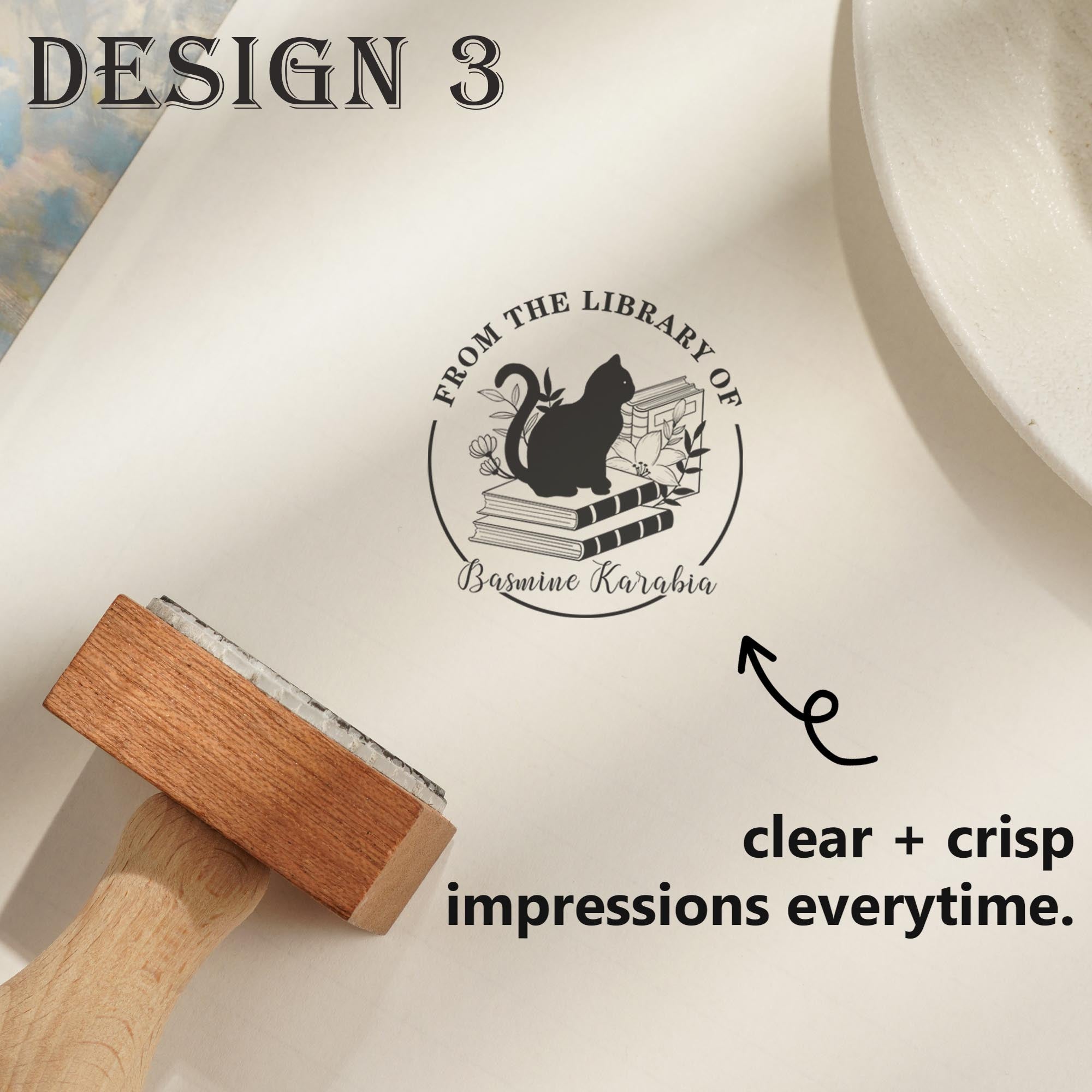 Personalized Wooden Rubber Stamp