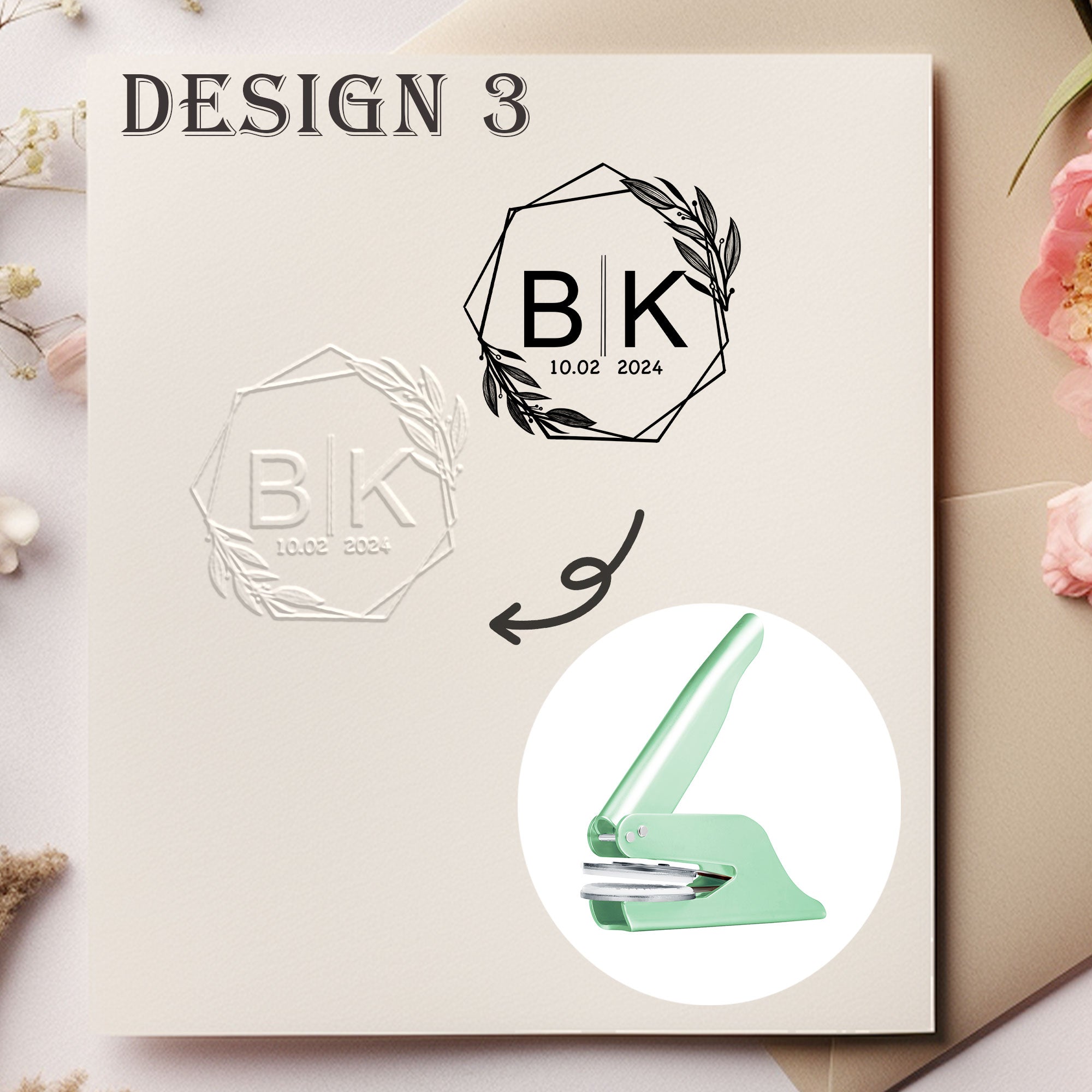 Custom Handheld Wedding Embosser