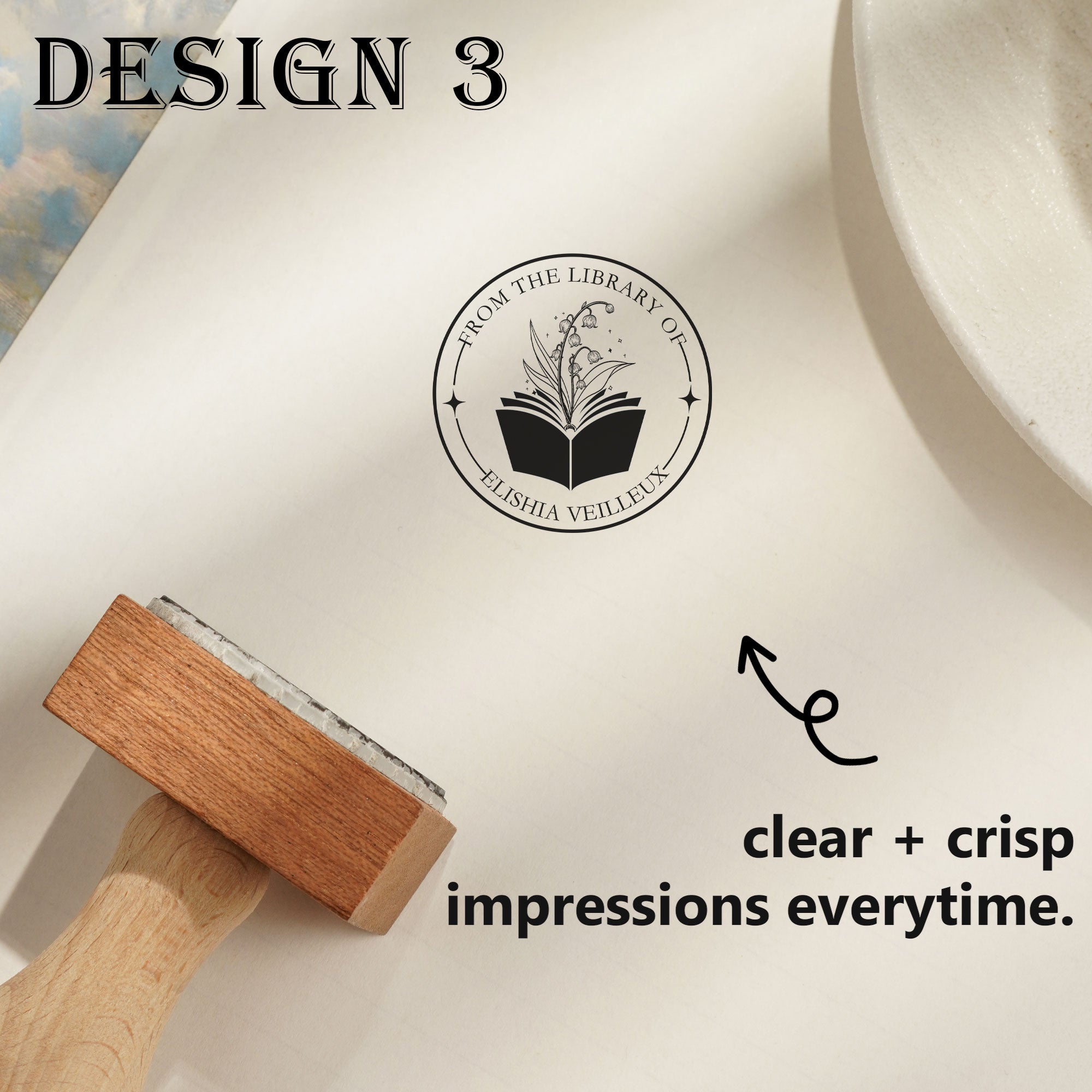 Custom Art Decor Rubber Stamp