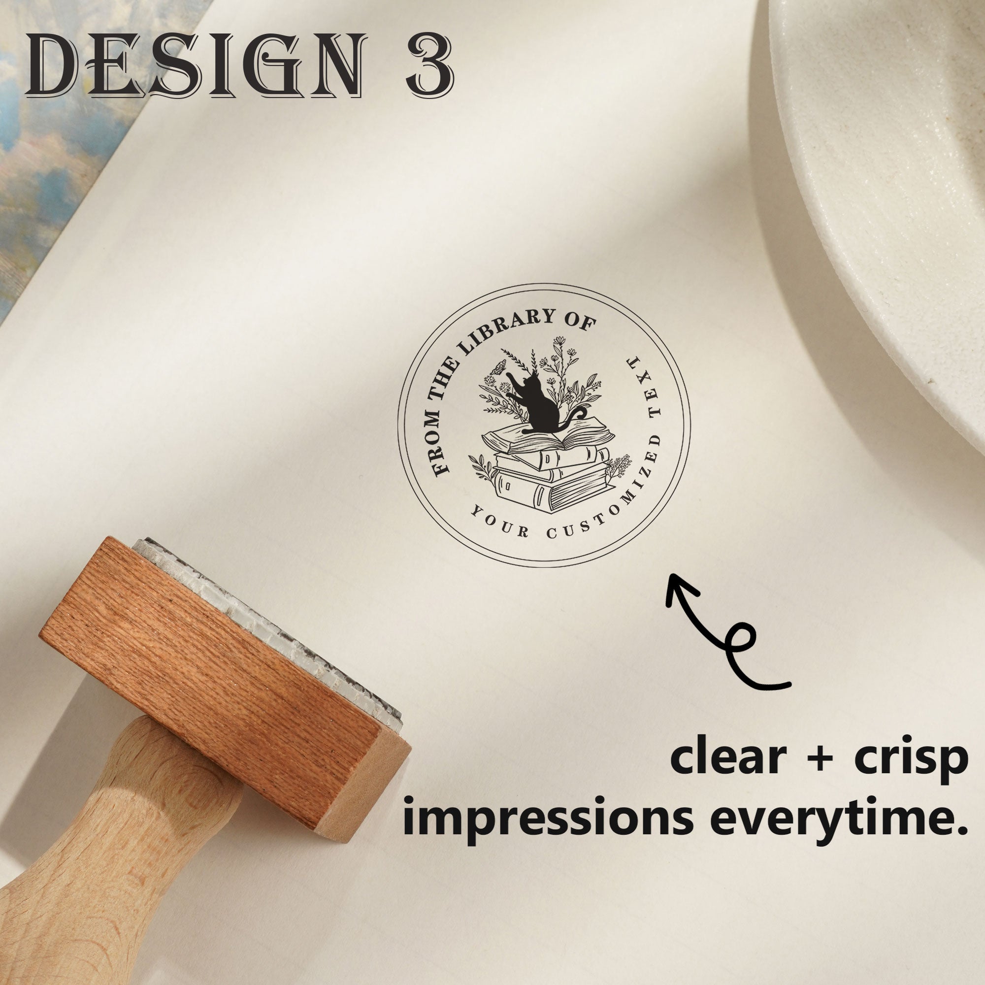 Personal Wood Rubber Stamp