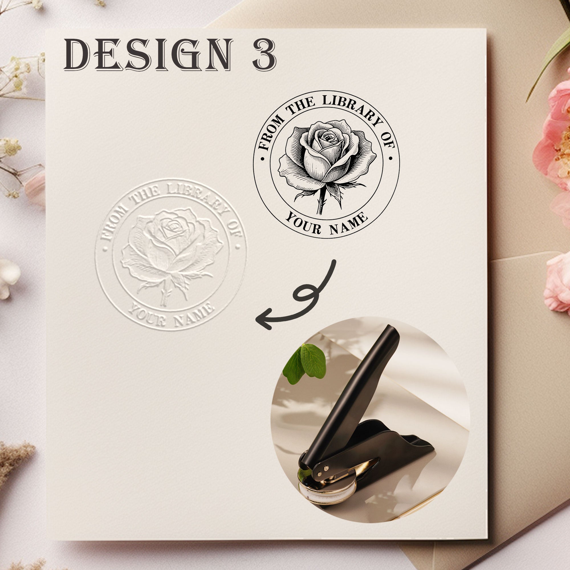 Custom Rustic Book Embosser