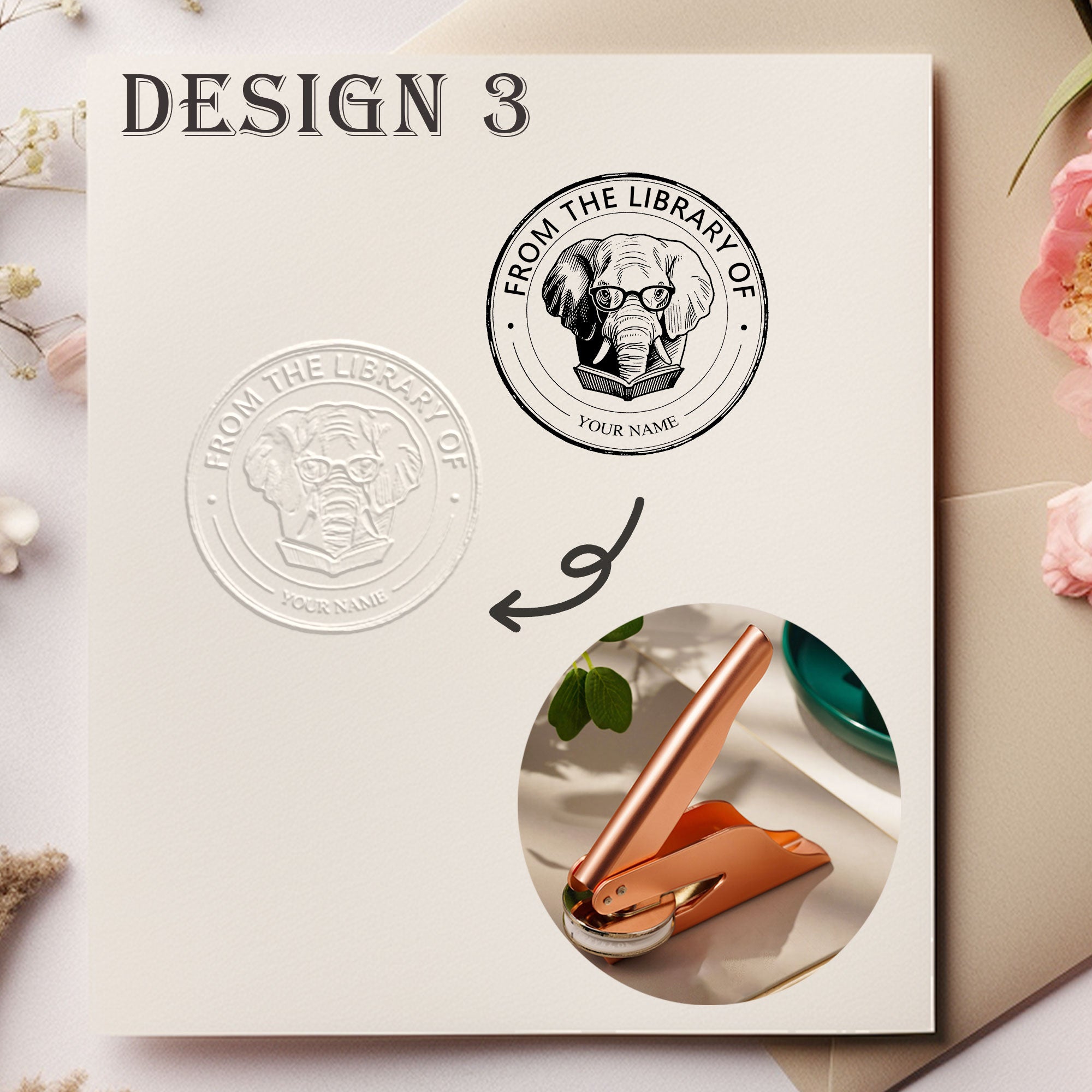 Custom Retro Design Embosser