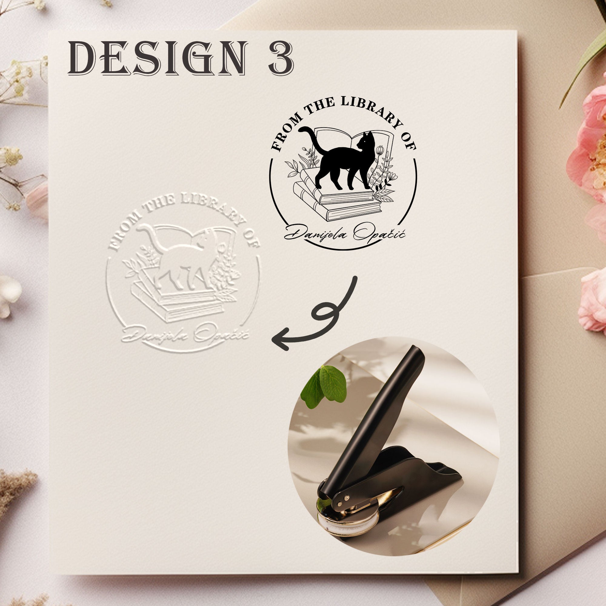 Custom Reading Lover Embosser