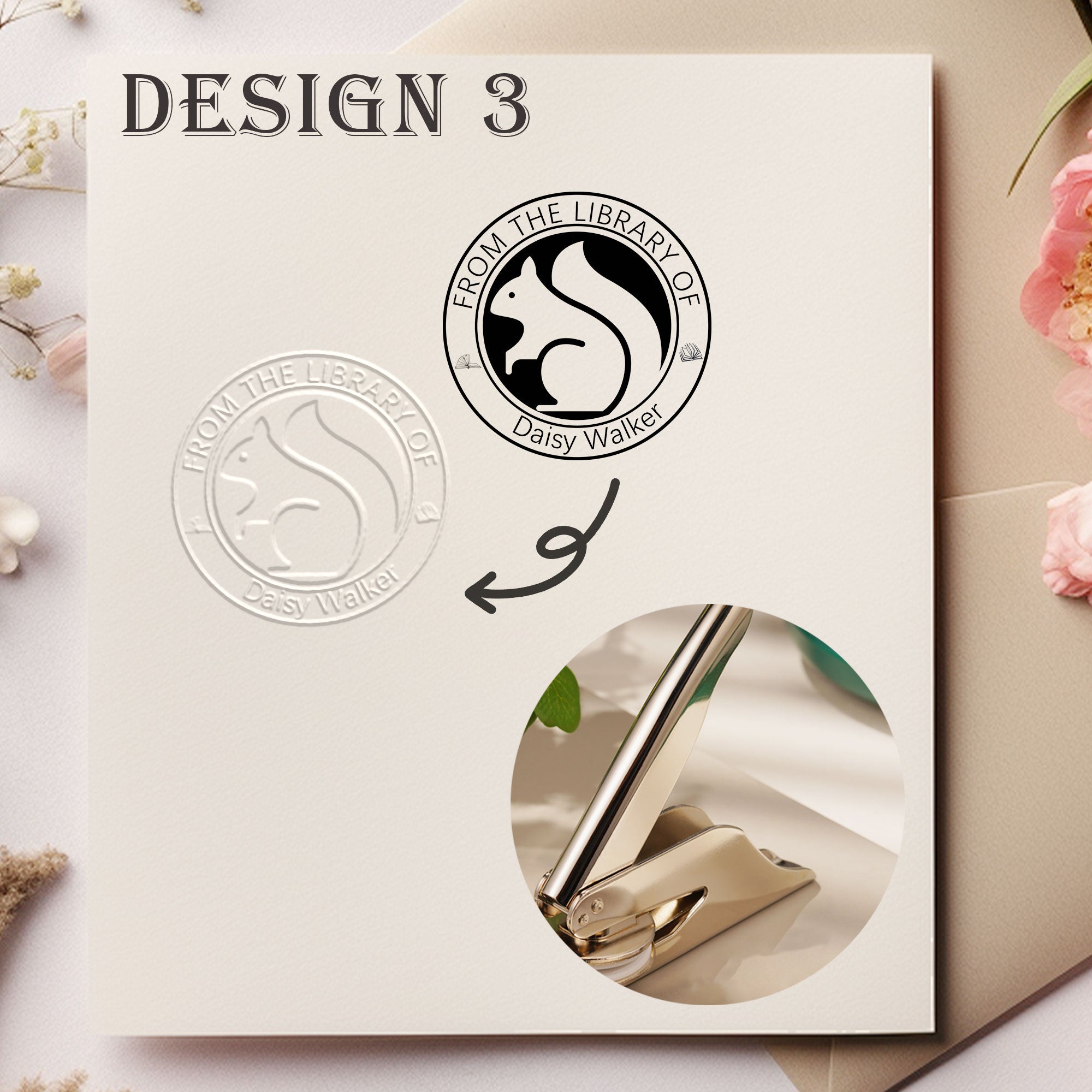 Custom Modern Book Embosser