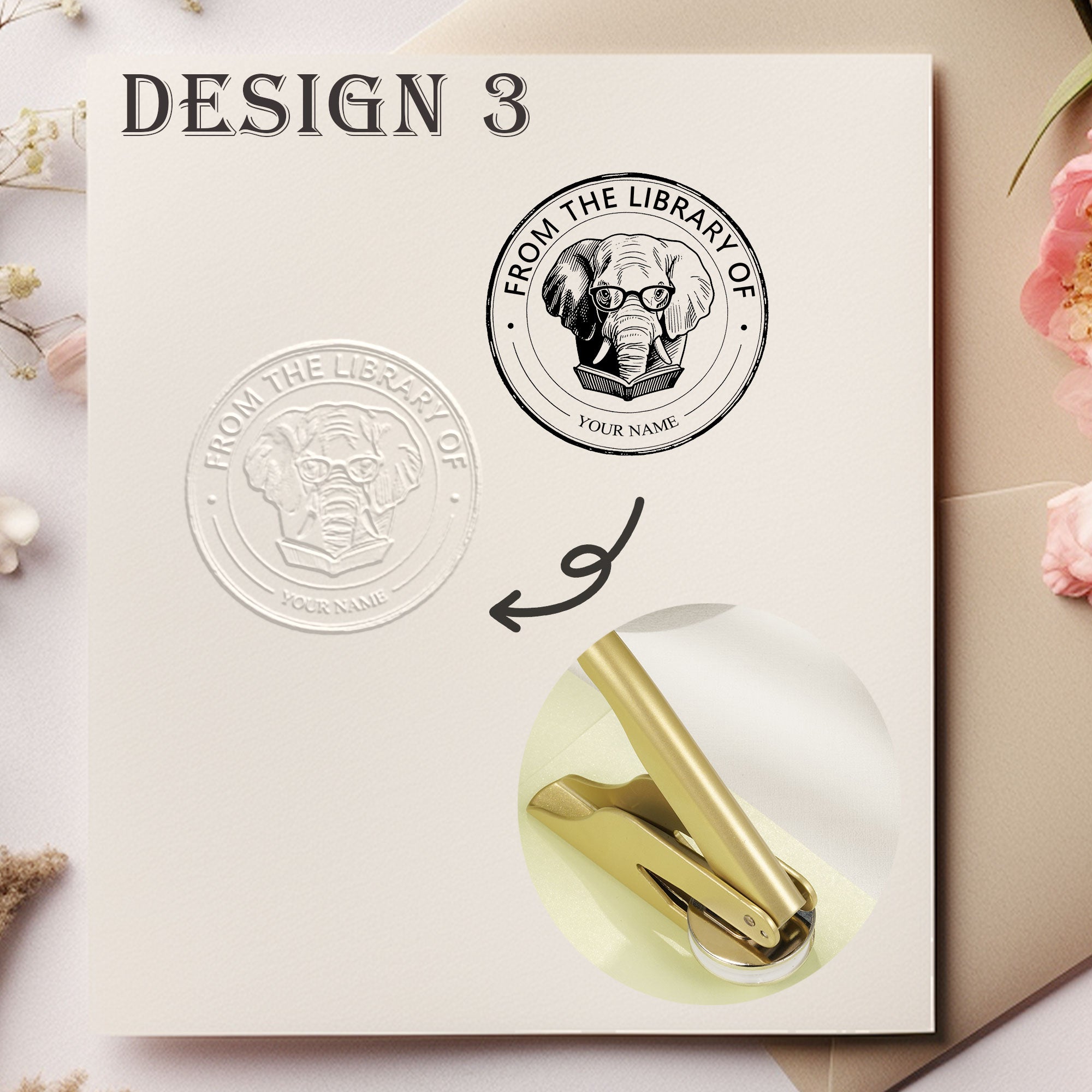 Custom Retro Design Embosser