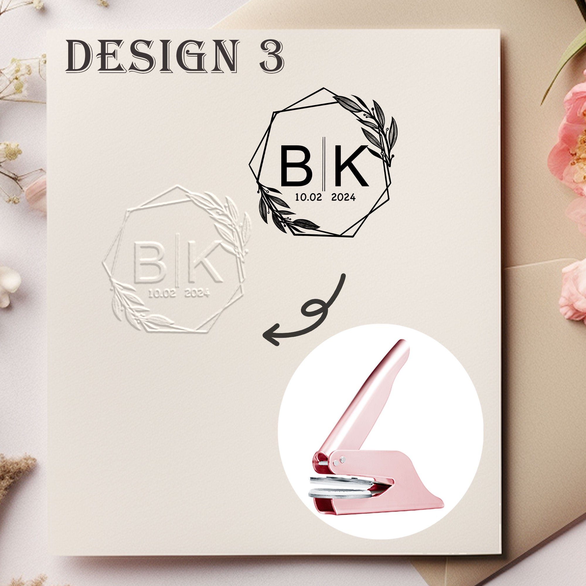 Custom Handheld Wedding Embosser