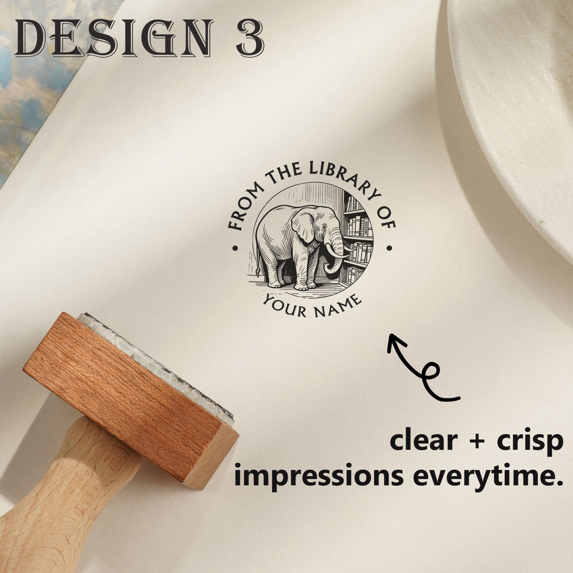 Custom Rubber Stamp for Journal