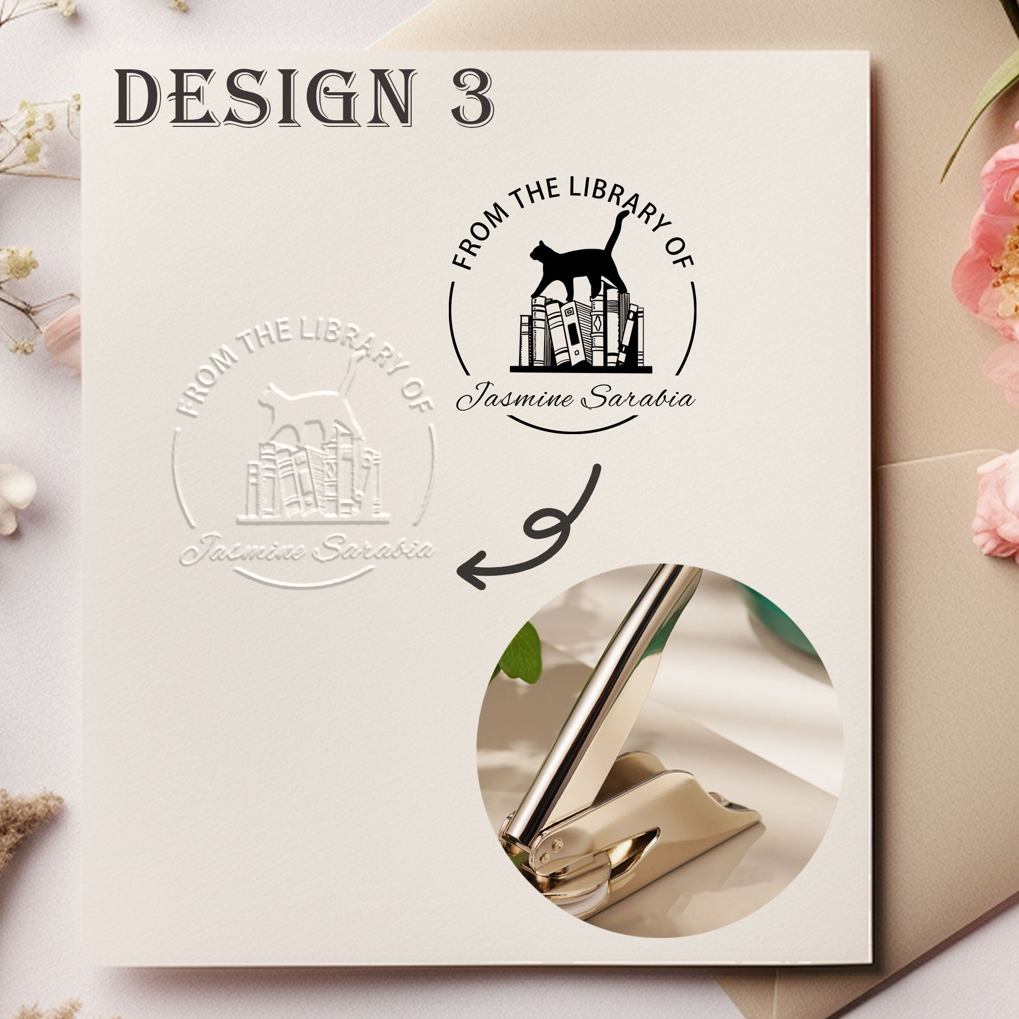 Custom Retro Design Embosser