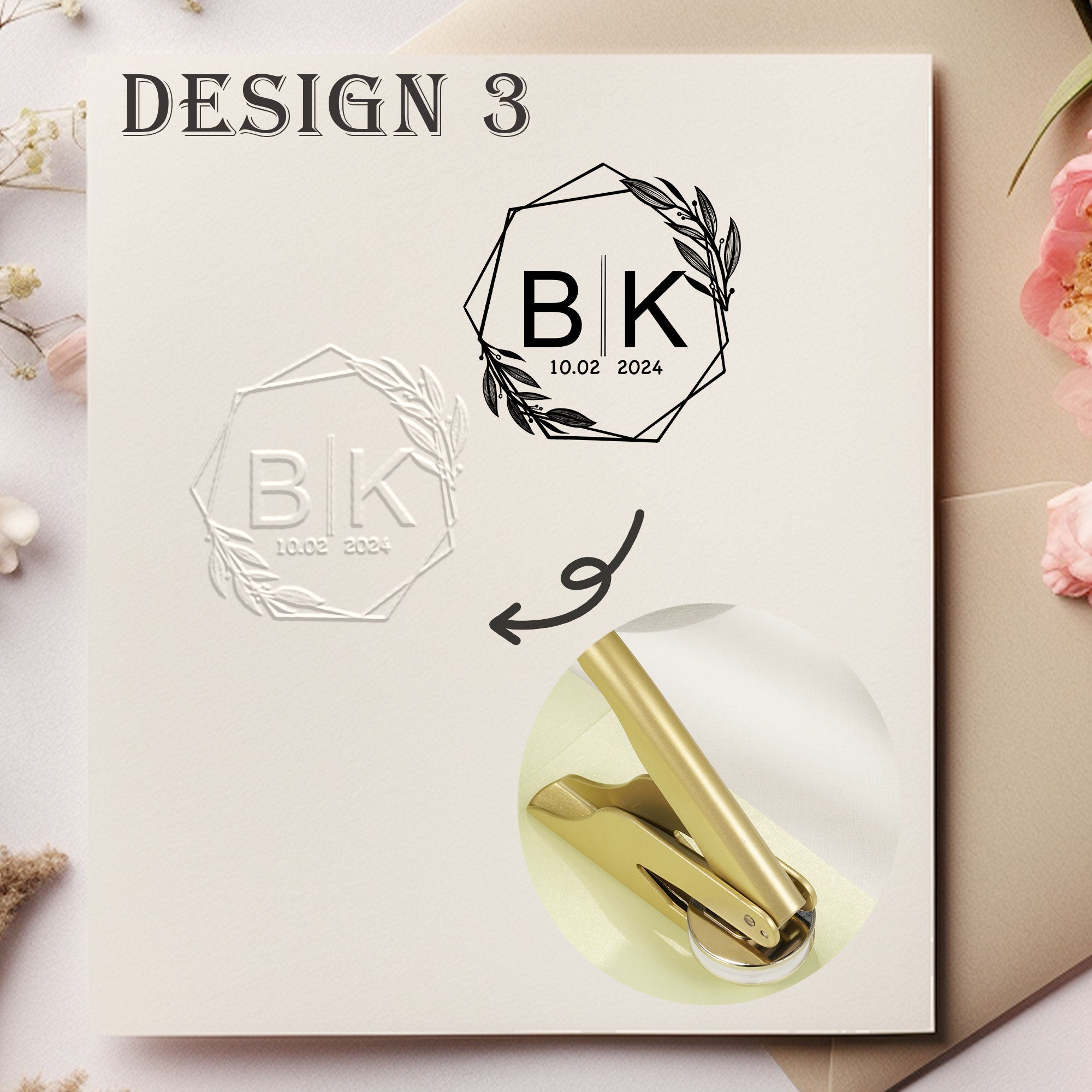 Custom Handheld Wedding Embosser