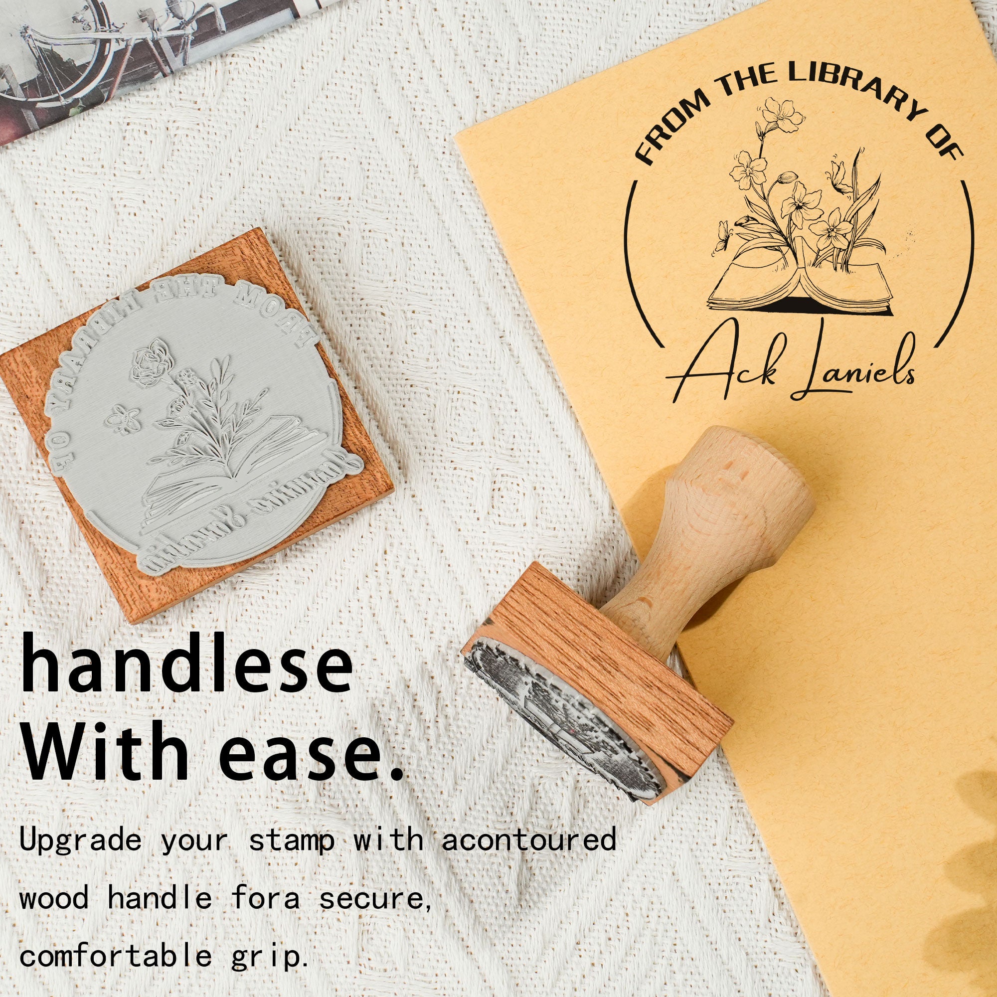 Custom Wood Rubber Stamp