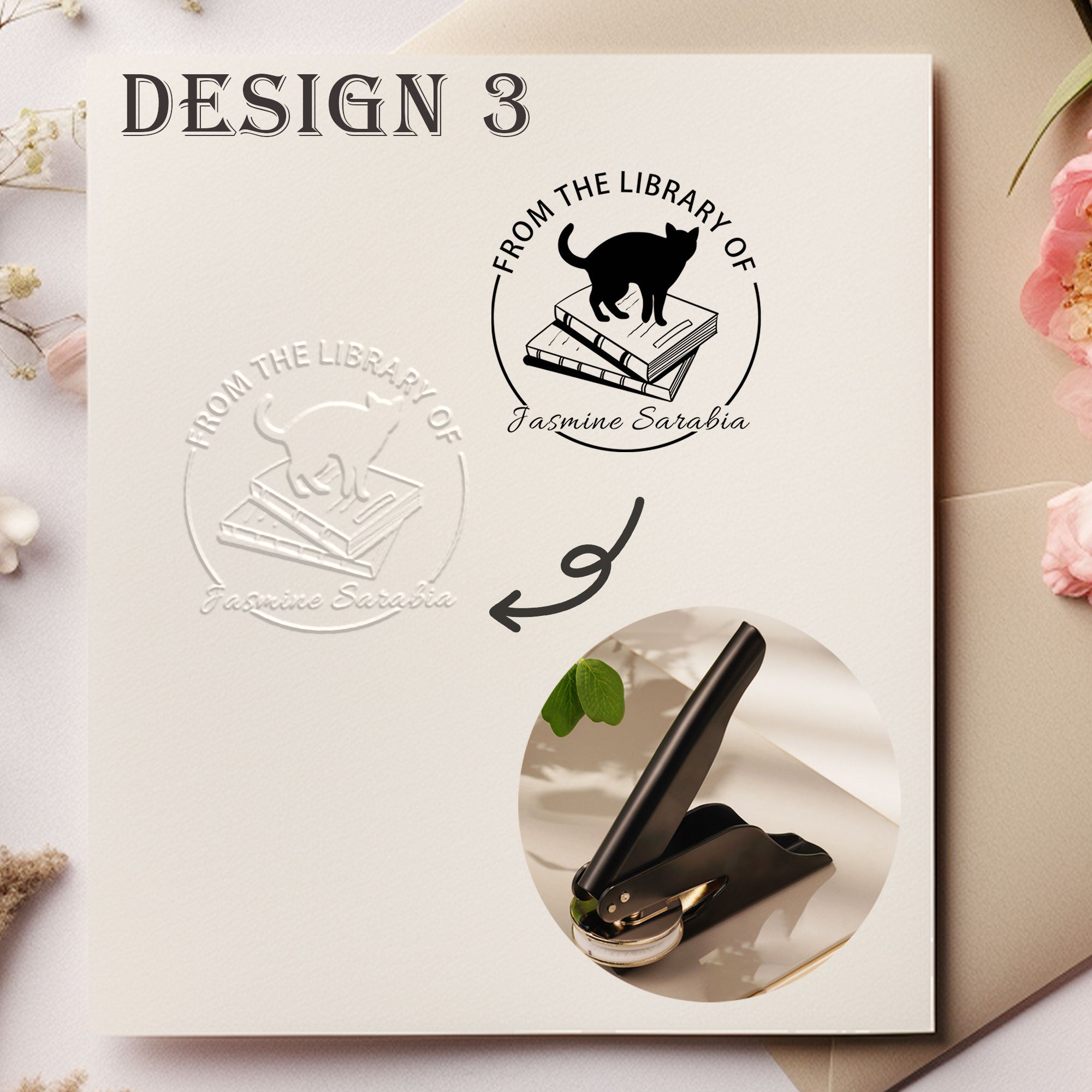Custom Floral Decor Embosser