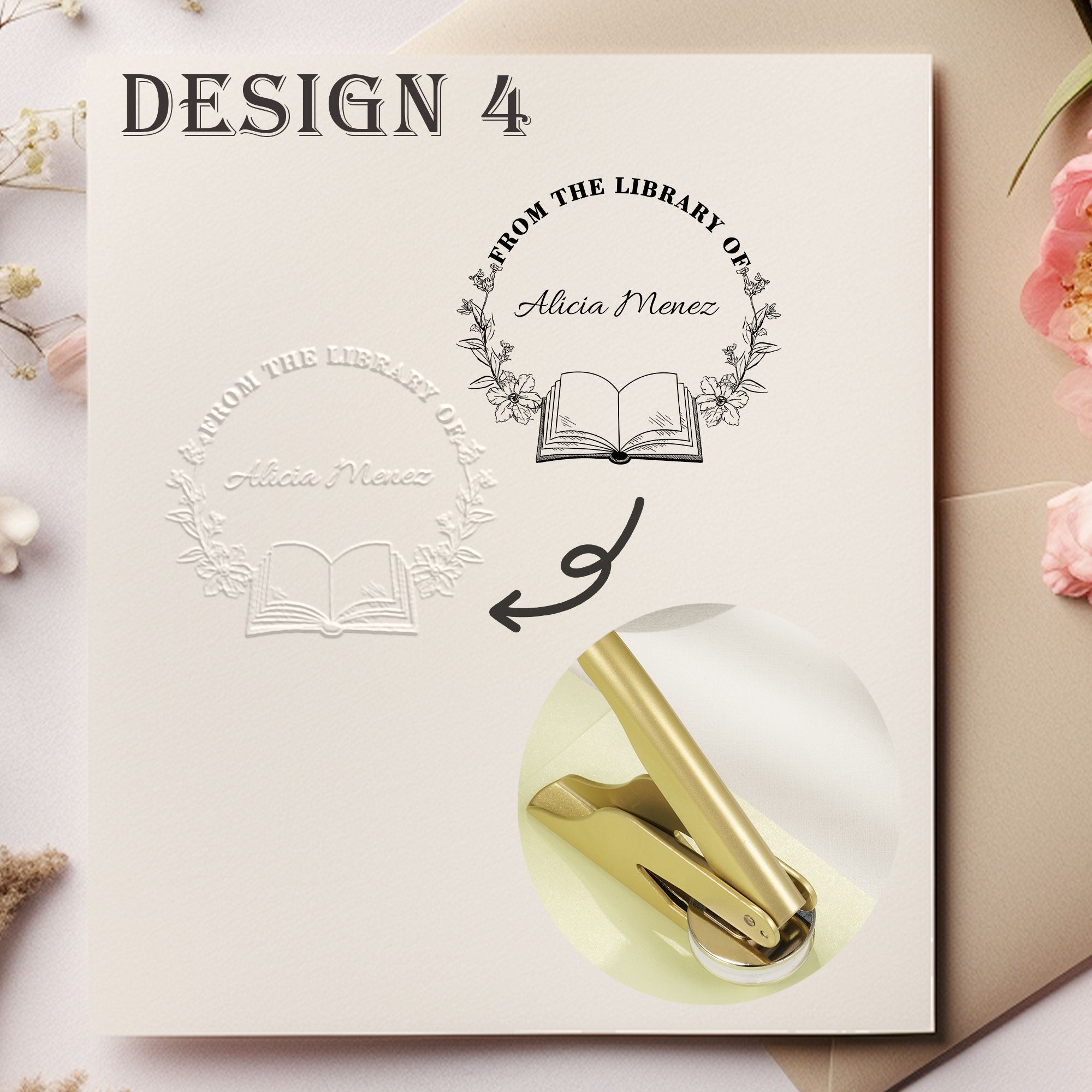 Custom Reading Lover Embosser