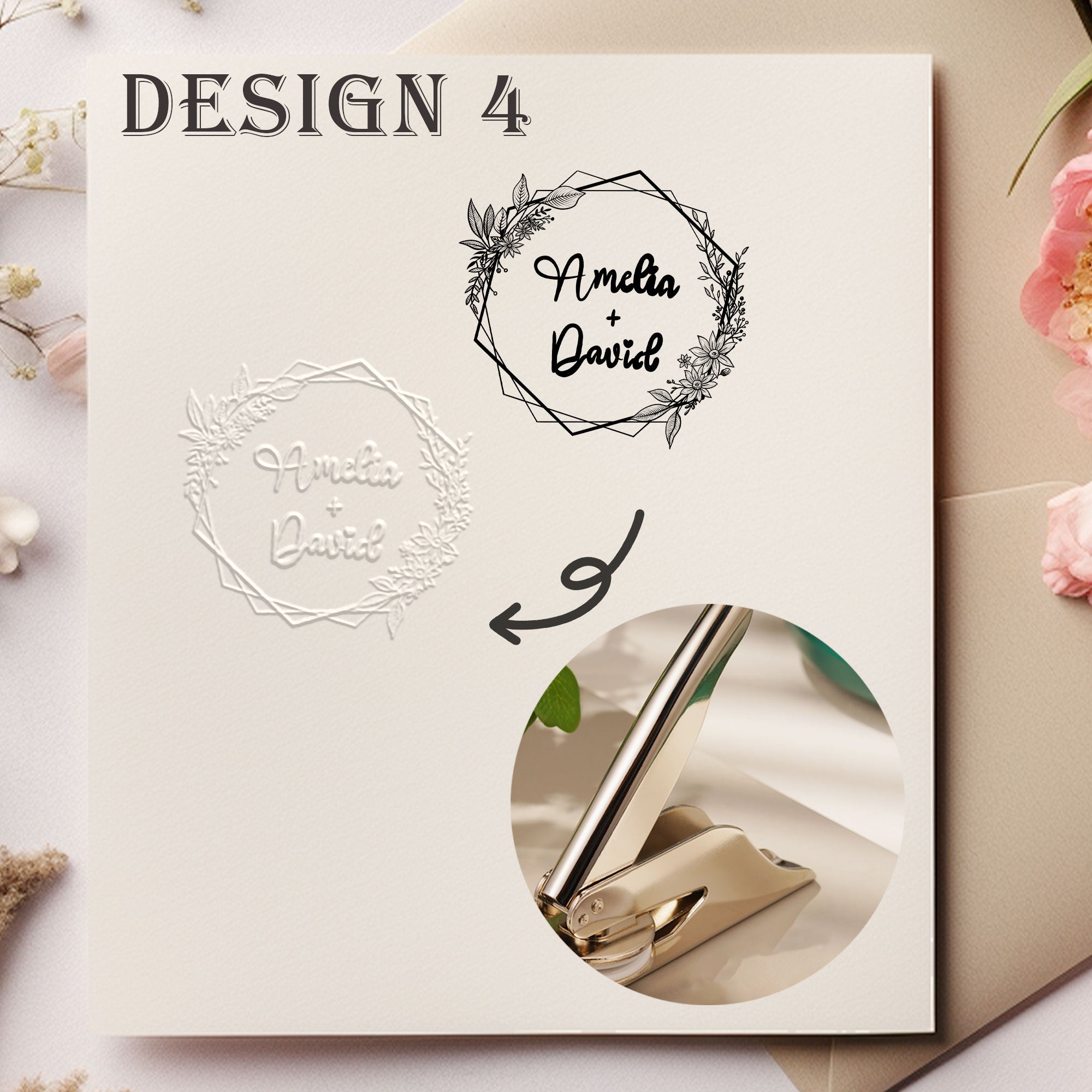 Custom Handheld Wedding Embosser