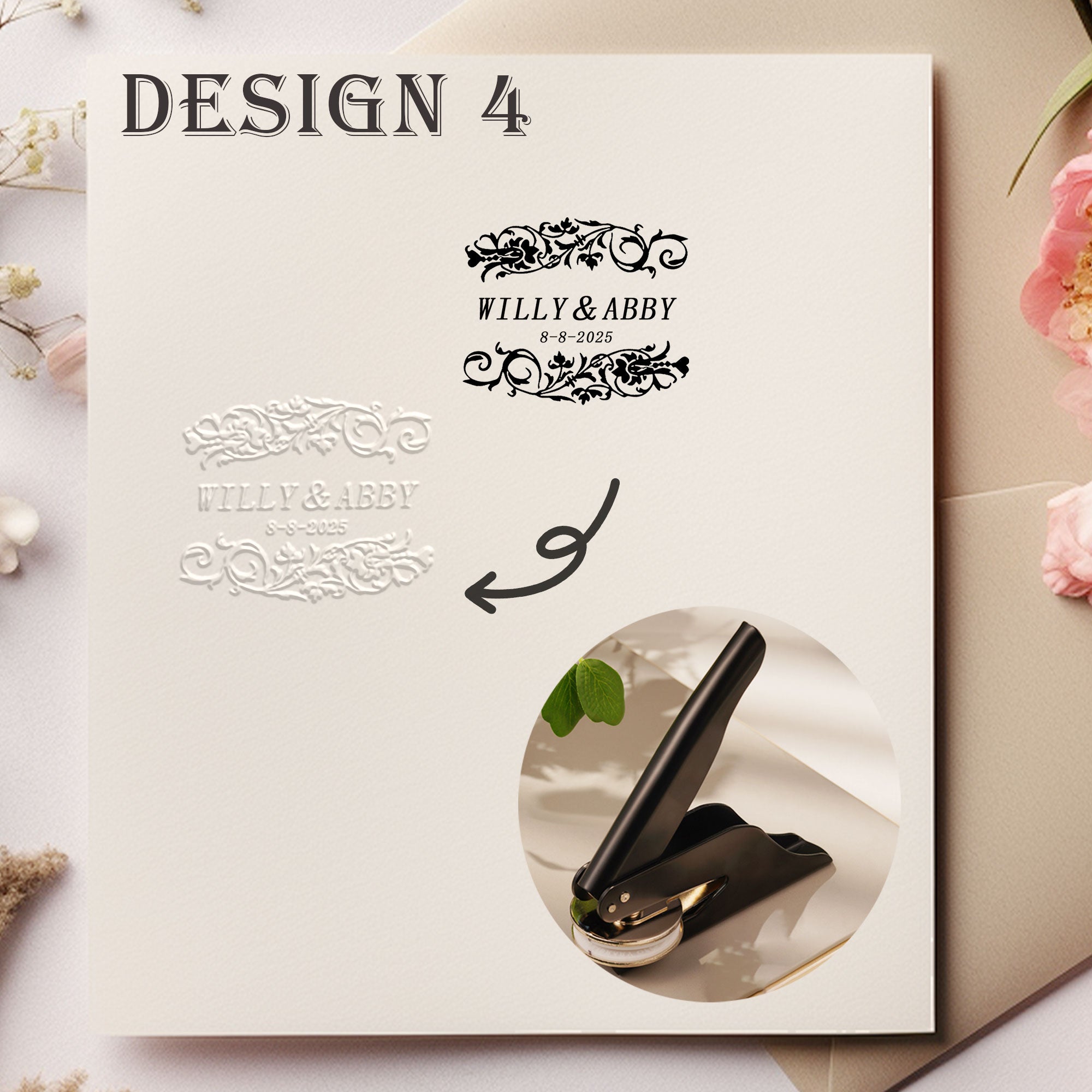 Custom Creative Wedding Embosser