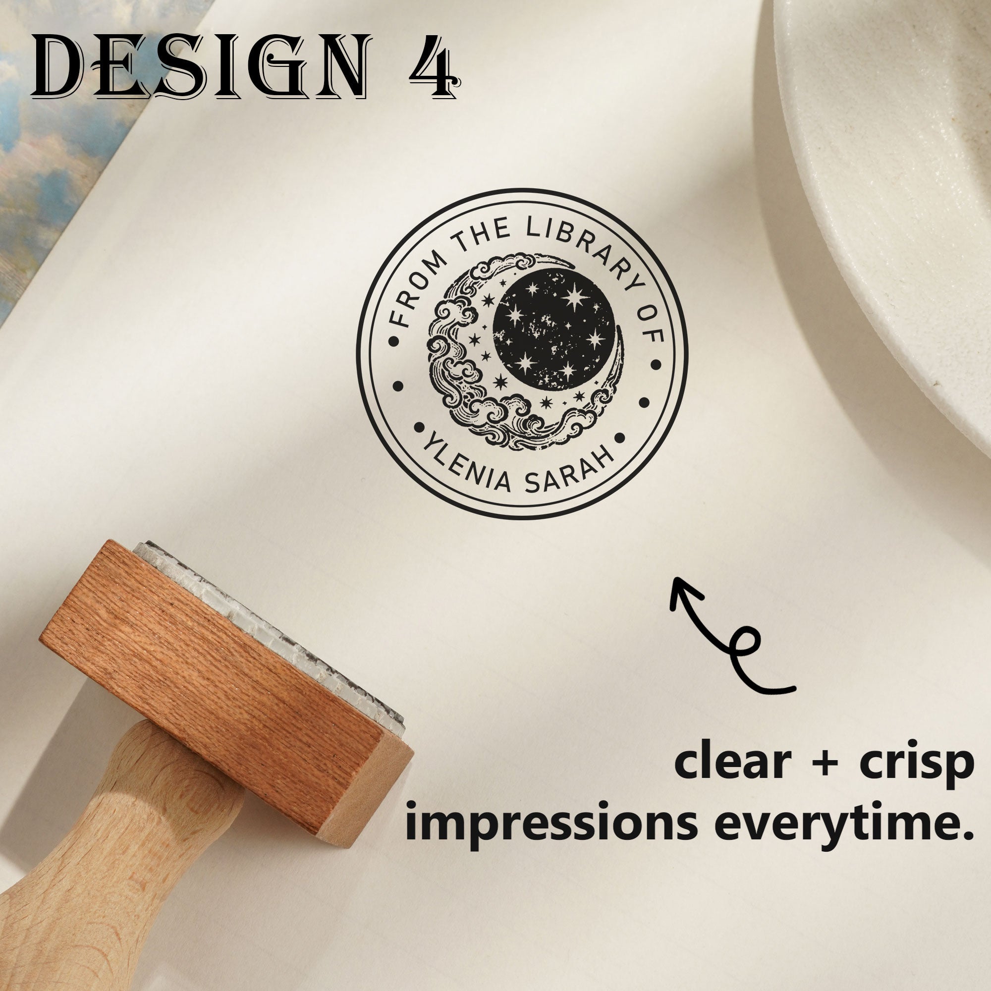 Custom Modern Wood Stamp