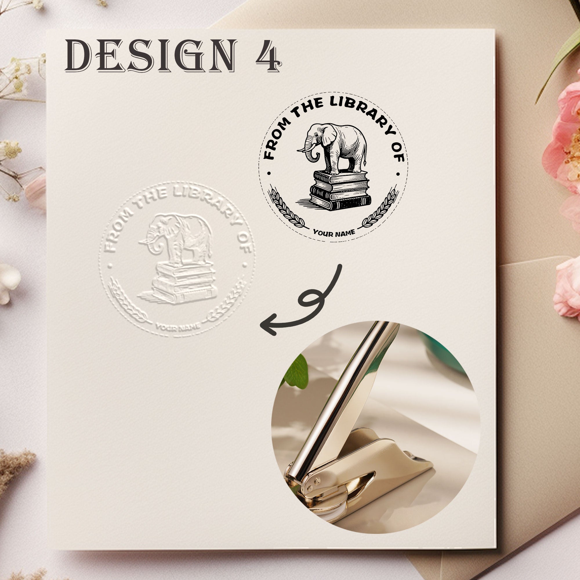 Custom Retro Design Embosser