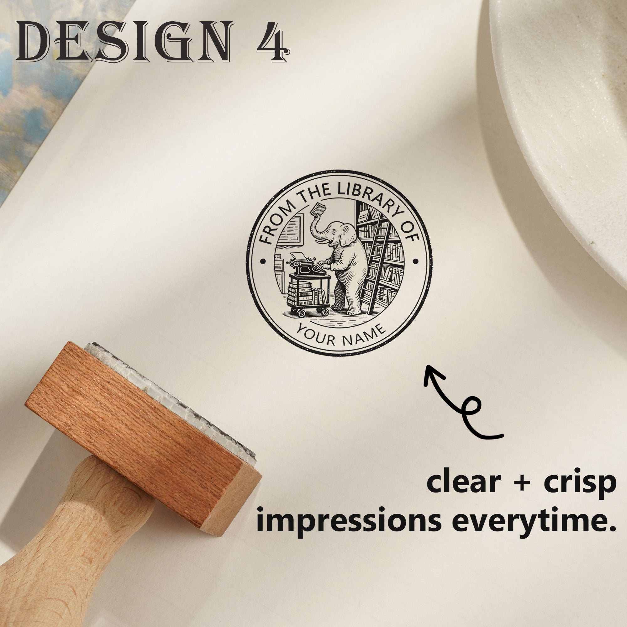 Custom Rubber Stamp for Journal