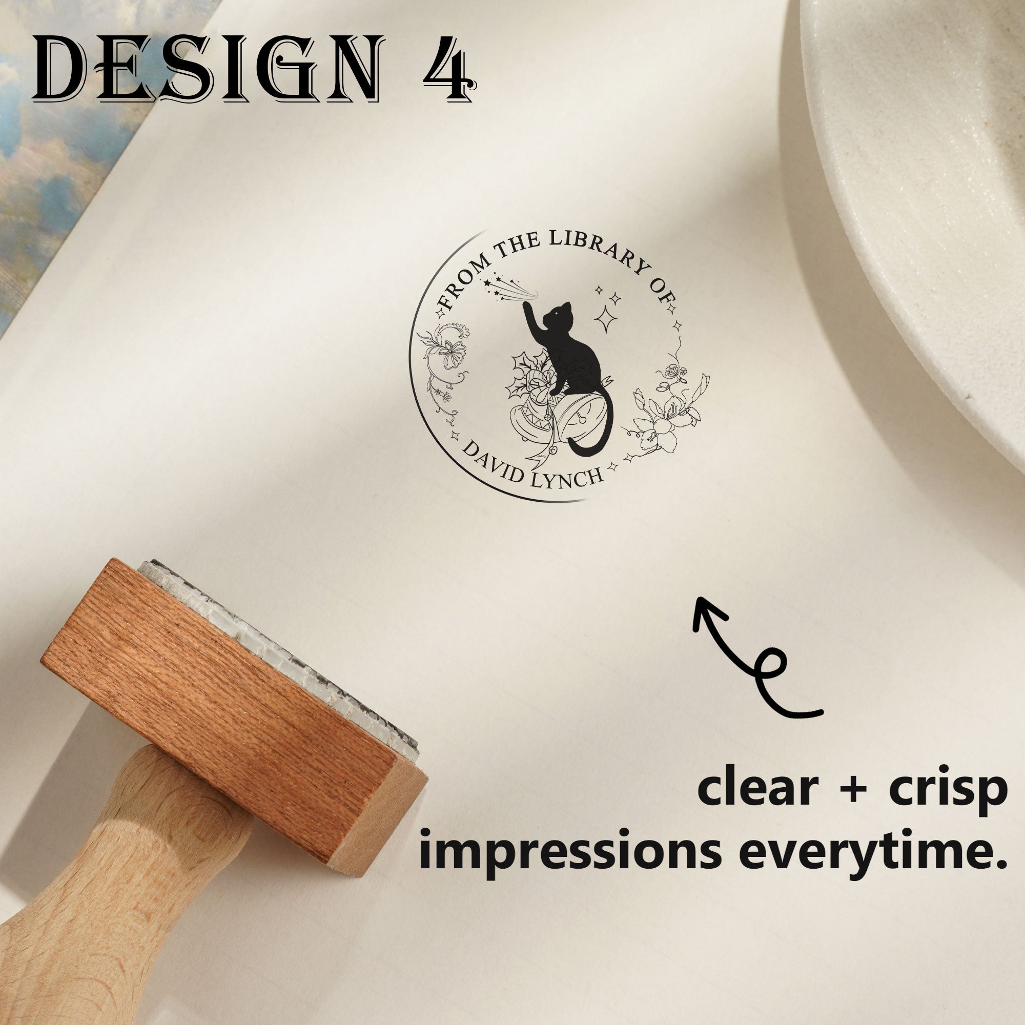 Bespoke Wood Rubber Stamp