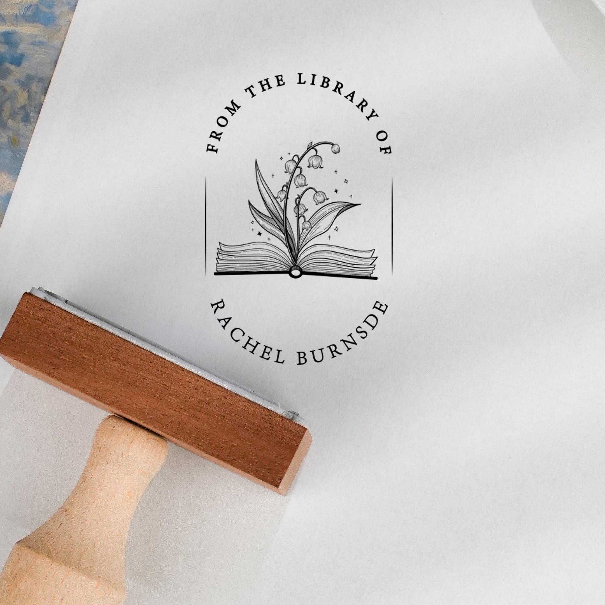 Custom Wood Rubber Stamp