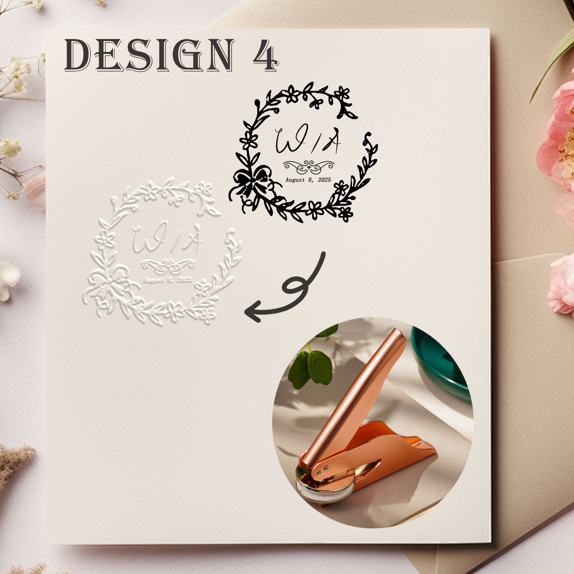 Custom Antique Wedding Embosser