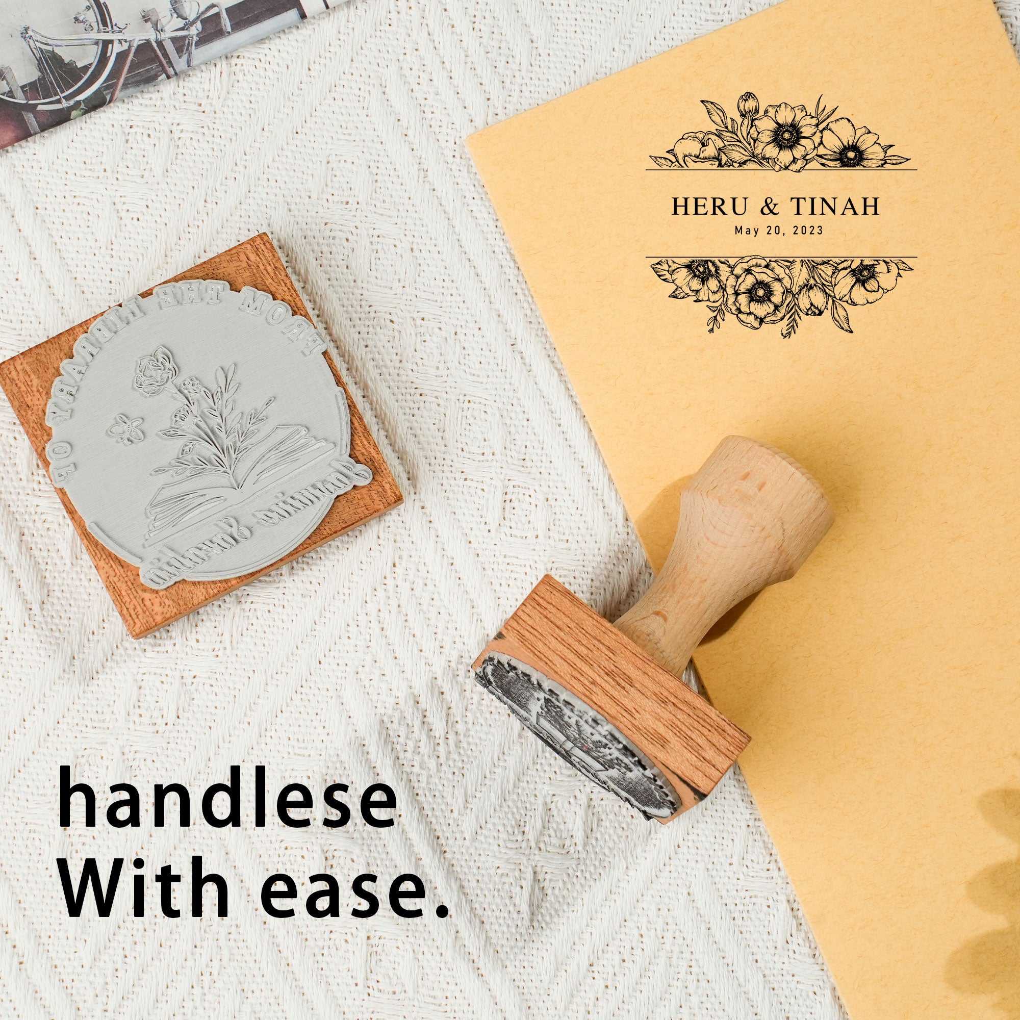 Wedding Decor Wood Stamp