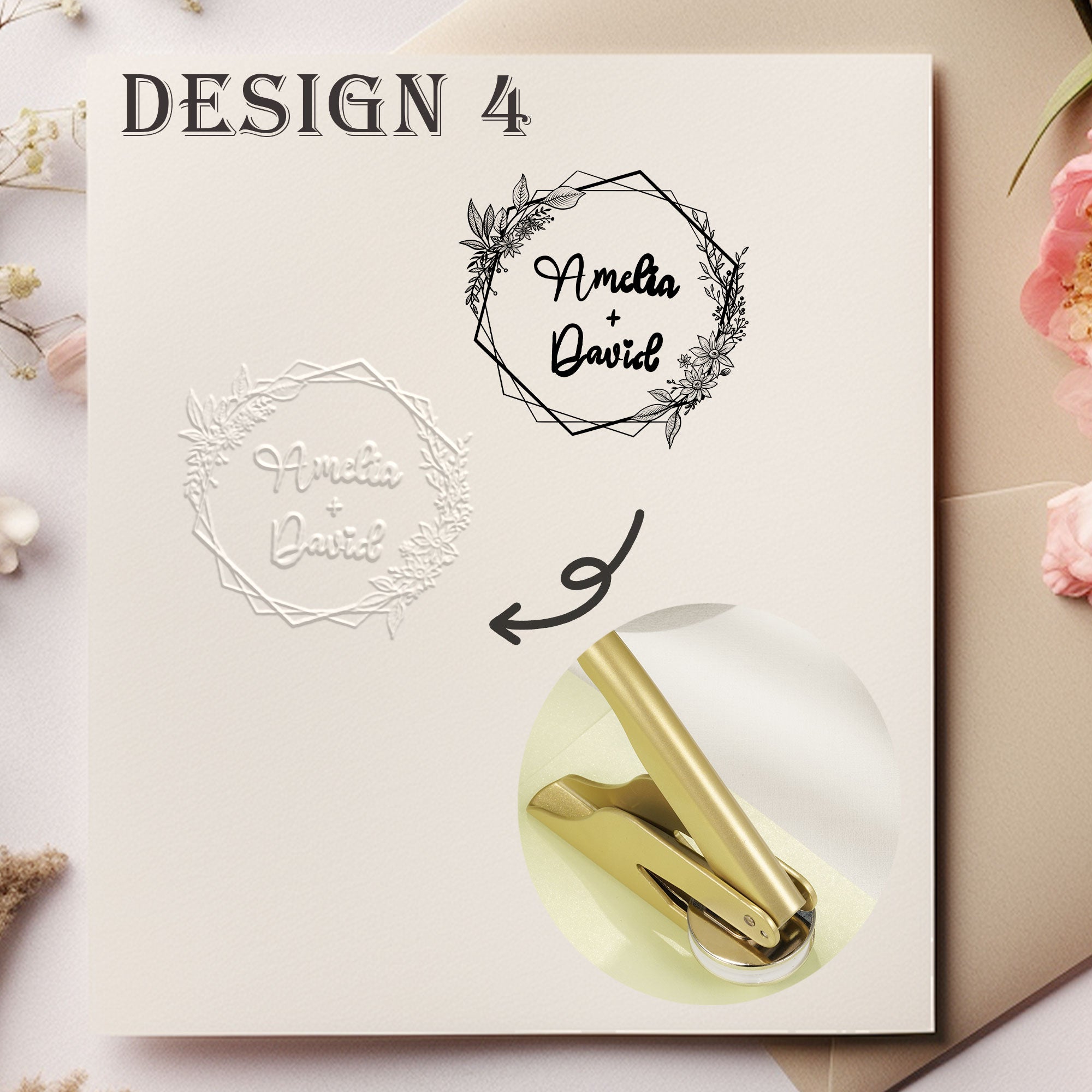 Custom Handheld Wedding Embosser