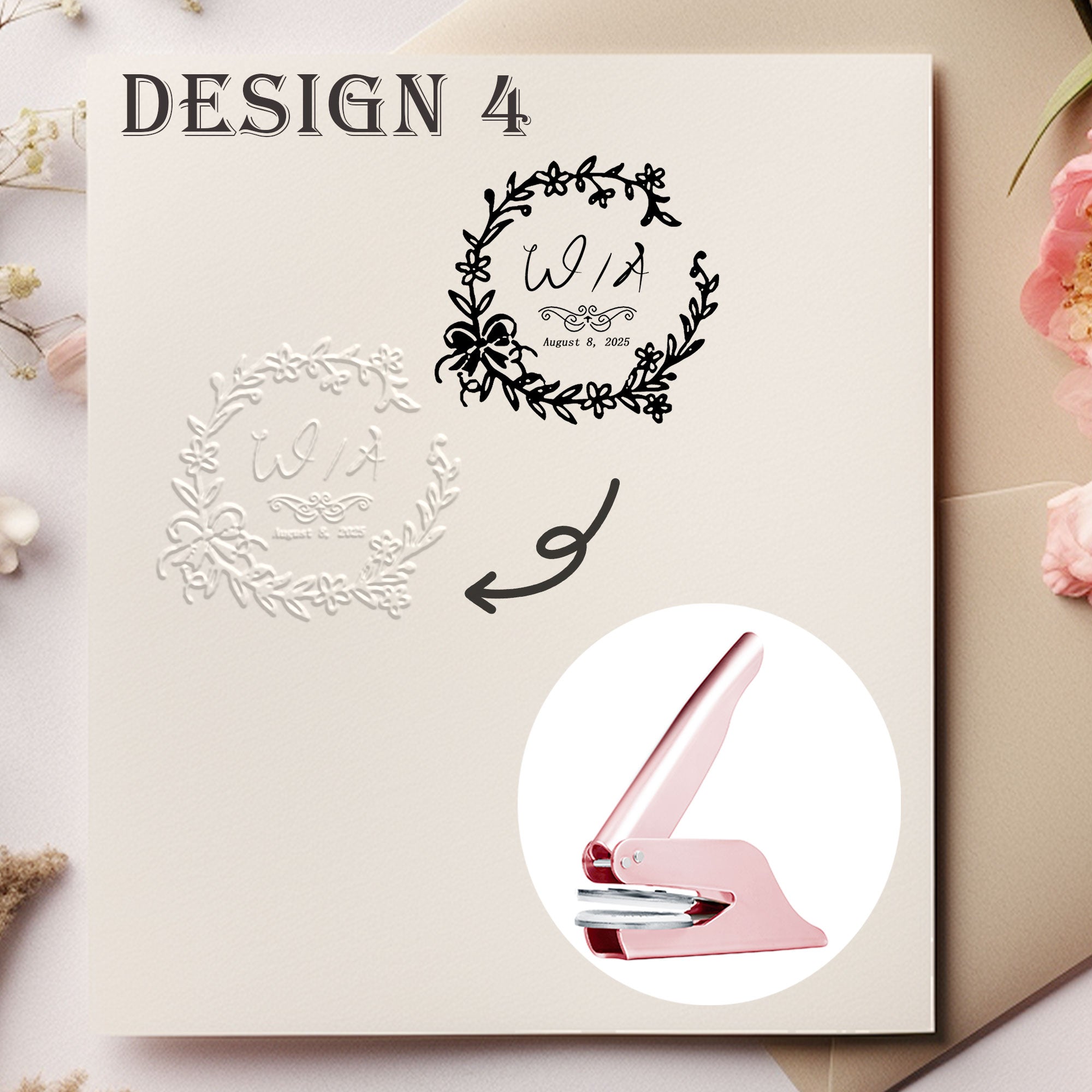 Custom Antique Wedding Embosser