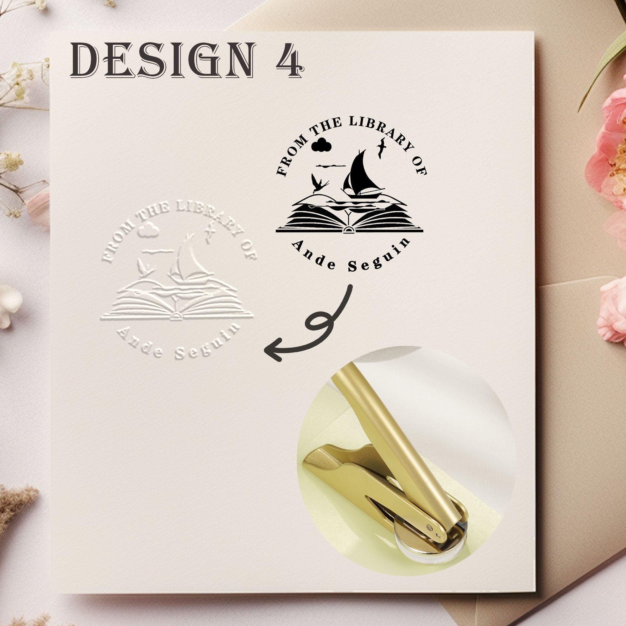 Custom Nature Floral Embosser