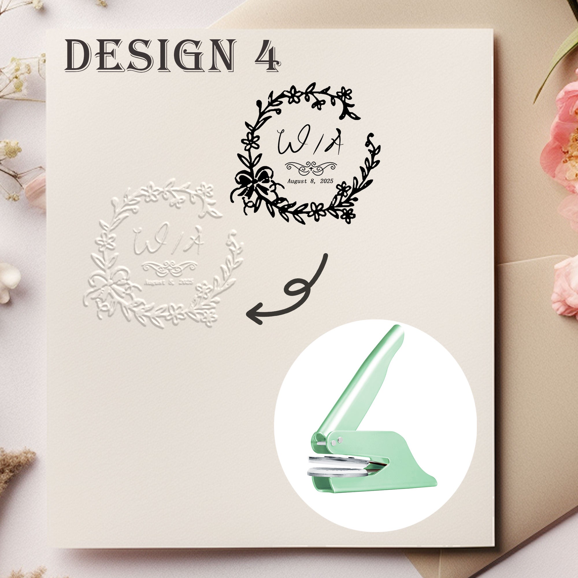 Custom Antique Wedding Embosser