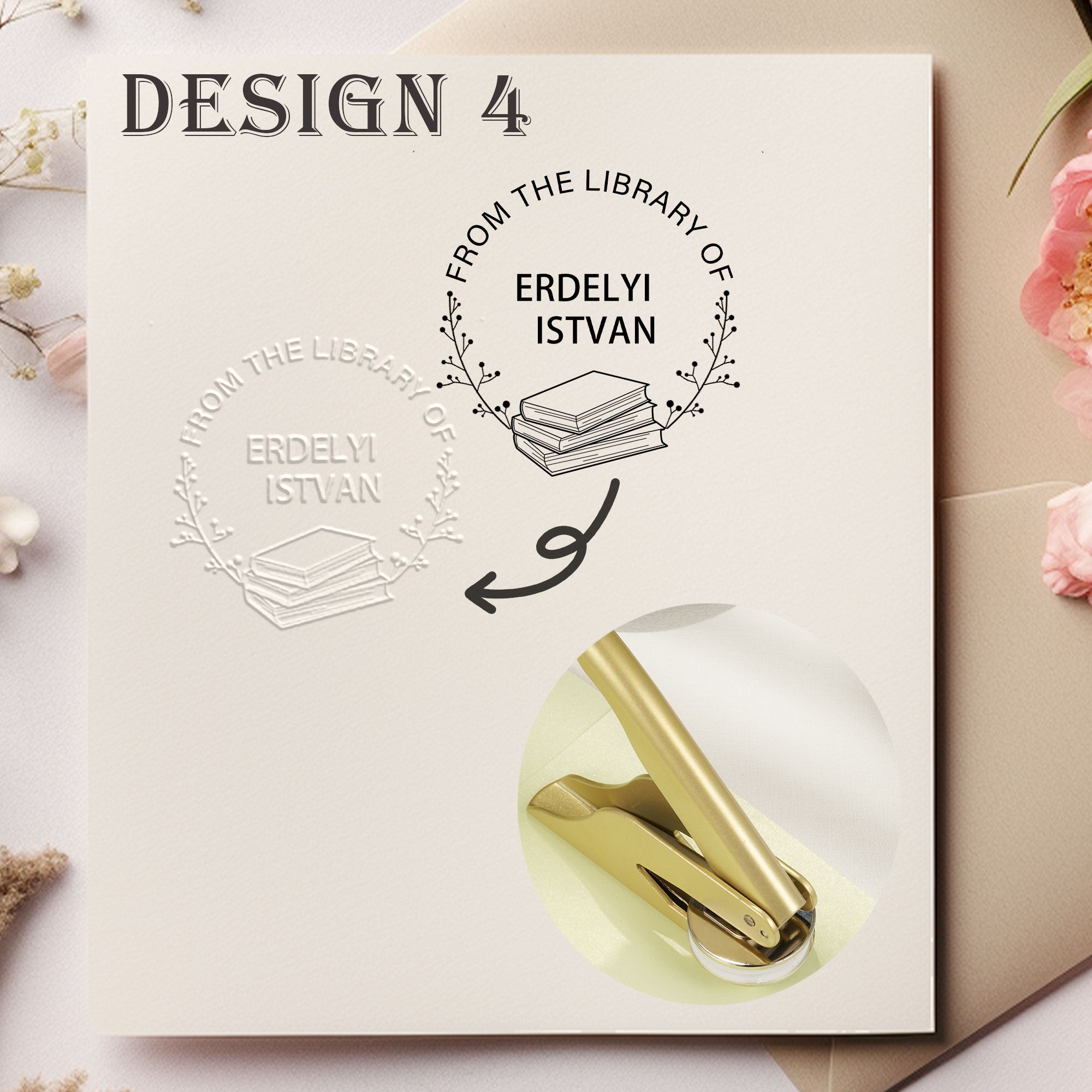 Custom Literary Book Embosser