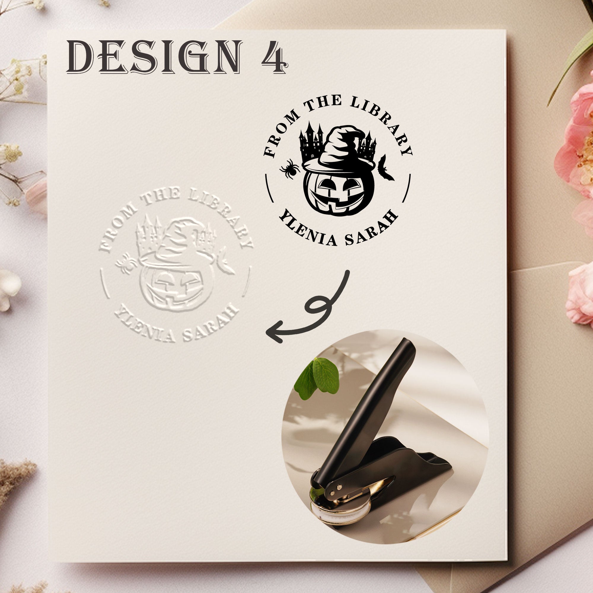 Custom Floral Decor Embosser