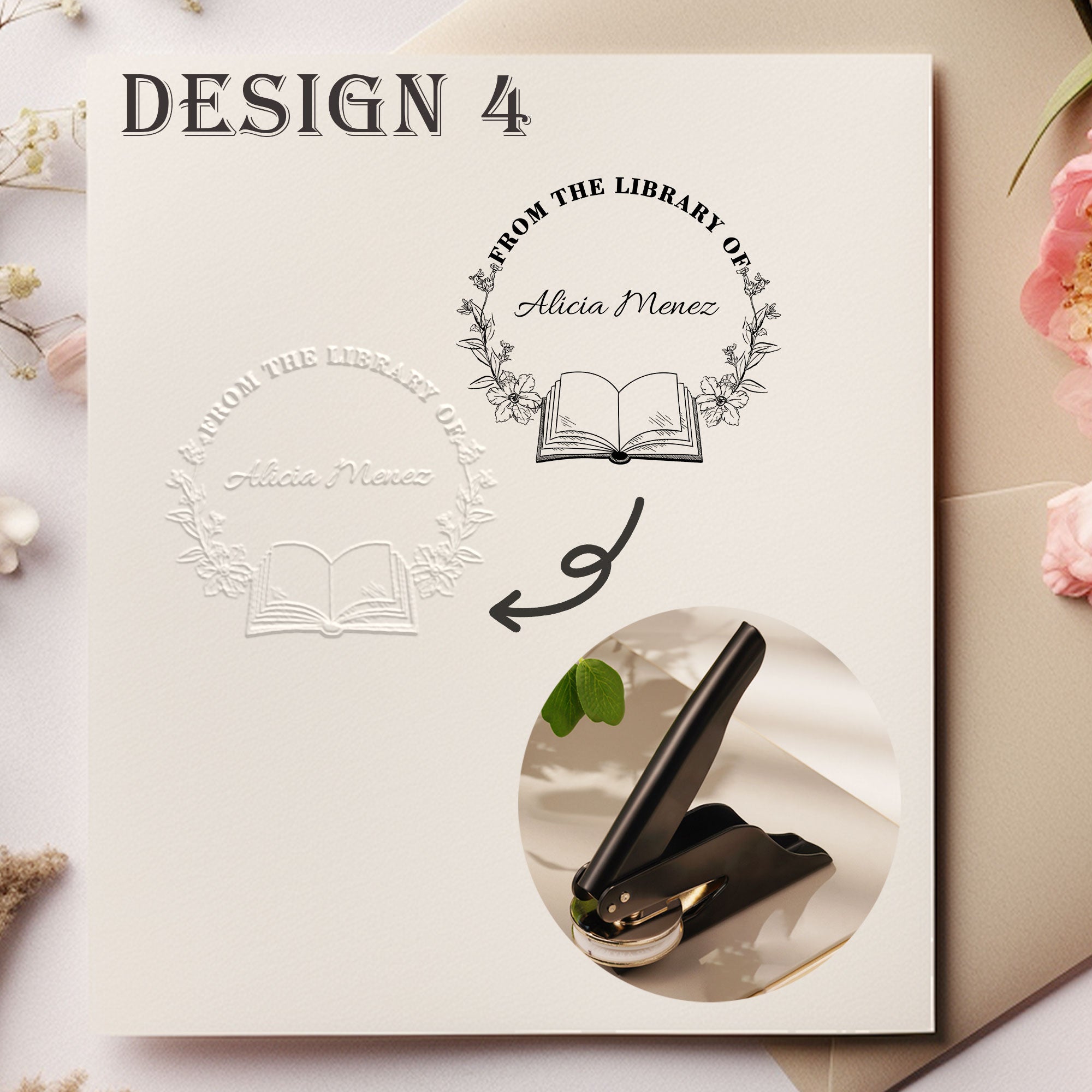 Custom Reading Lover Embosser