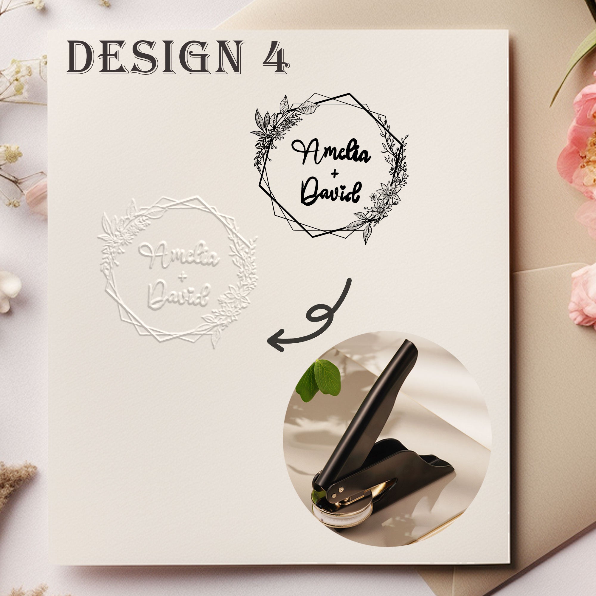 Custom Handheld Wedding Embosser