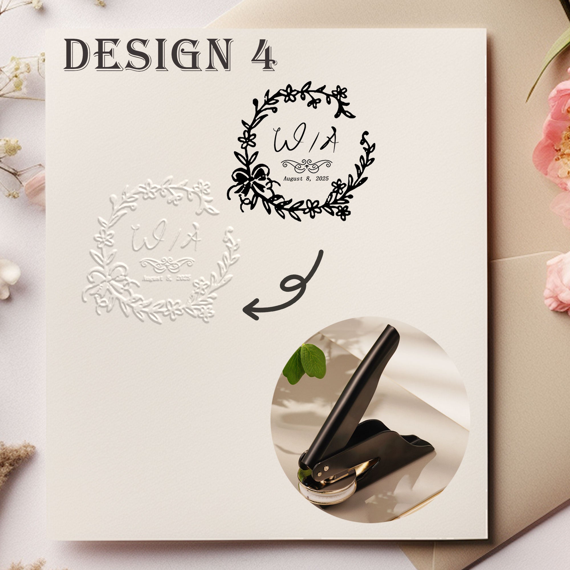 Custom Antique Wedding Embosser