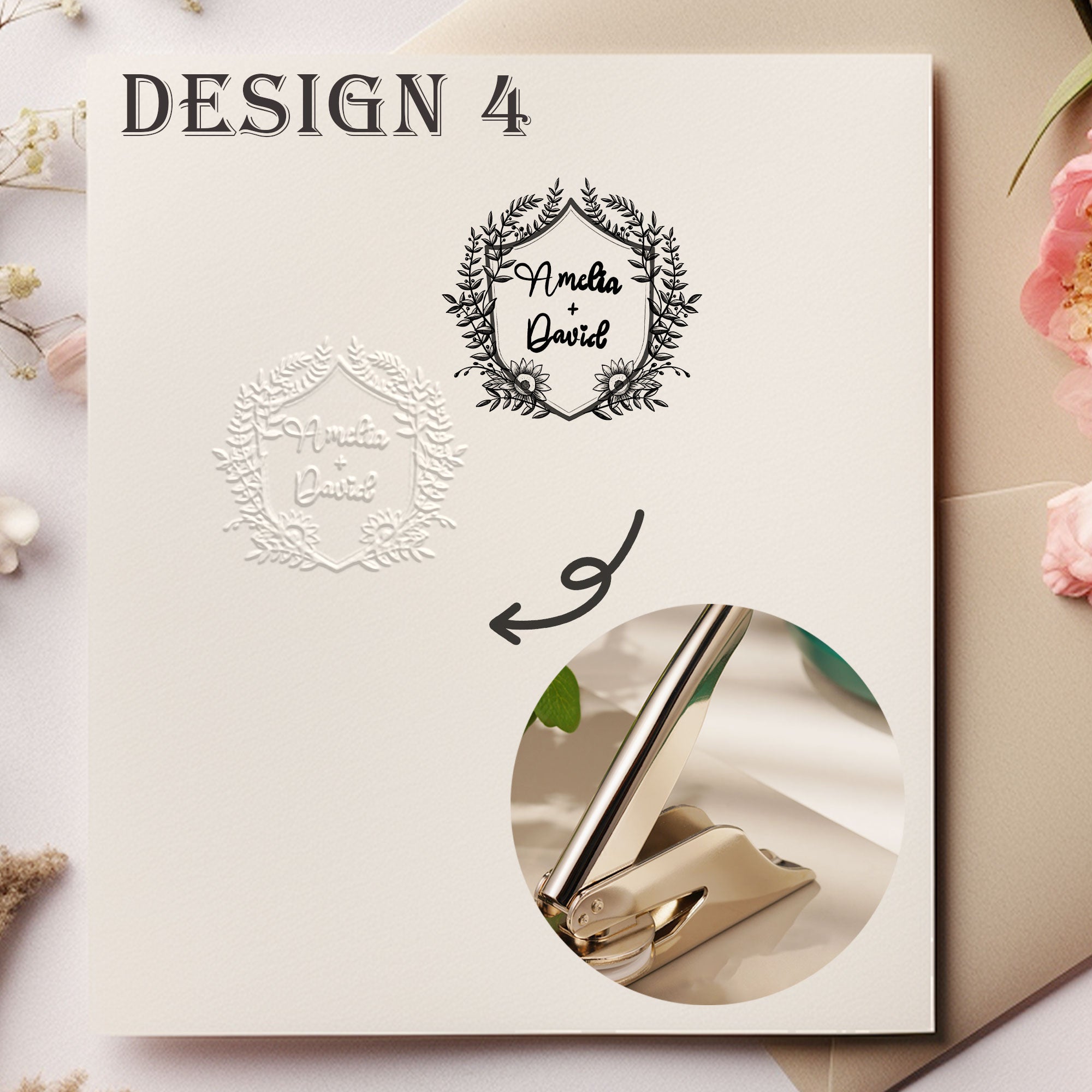 Custom Family Wedding Embosser