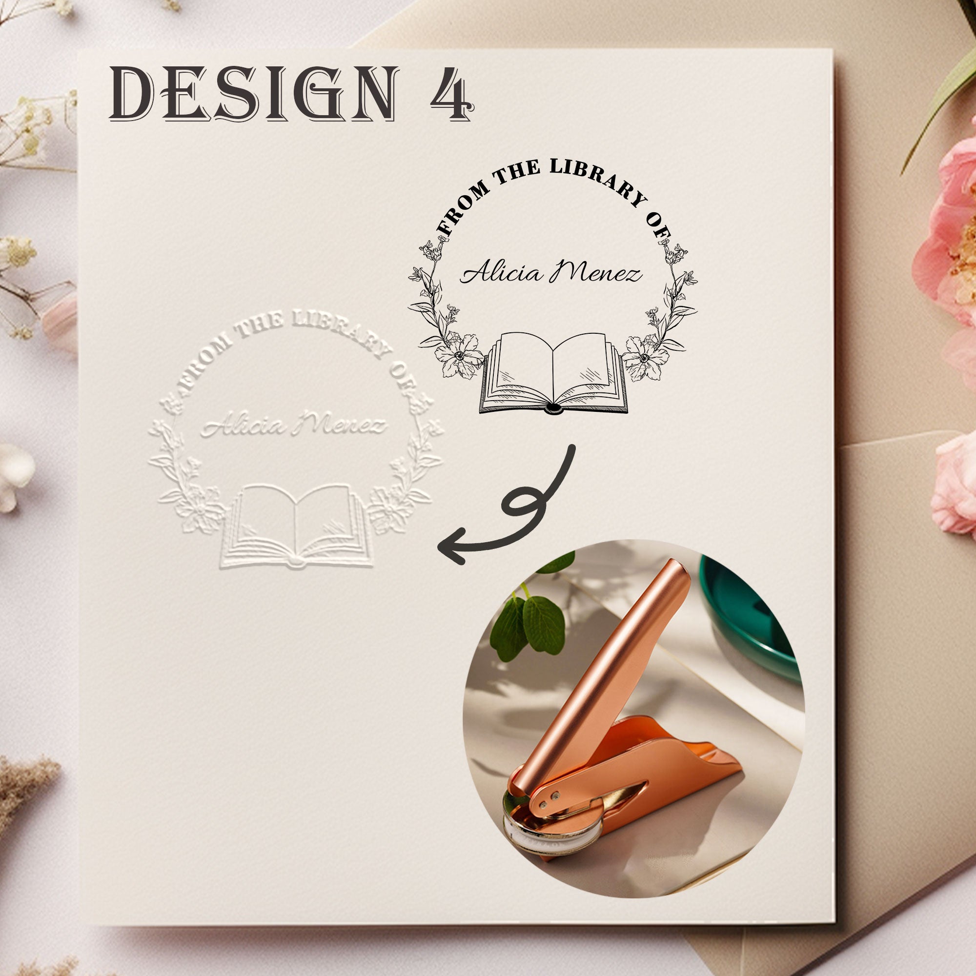 Custom Reading Lover Embosser