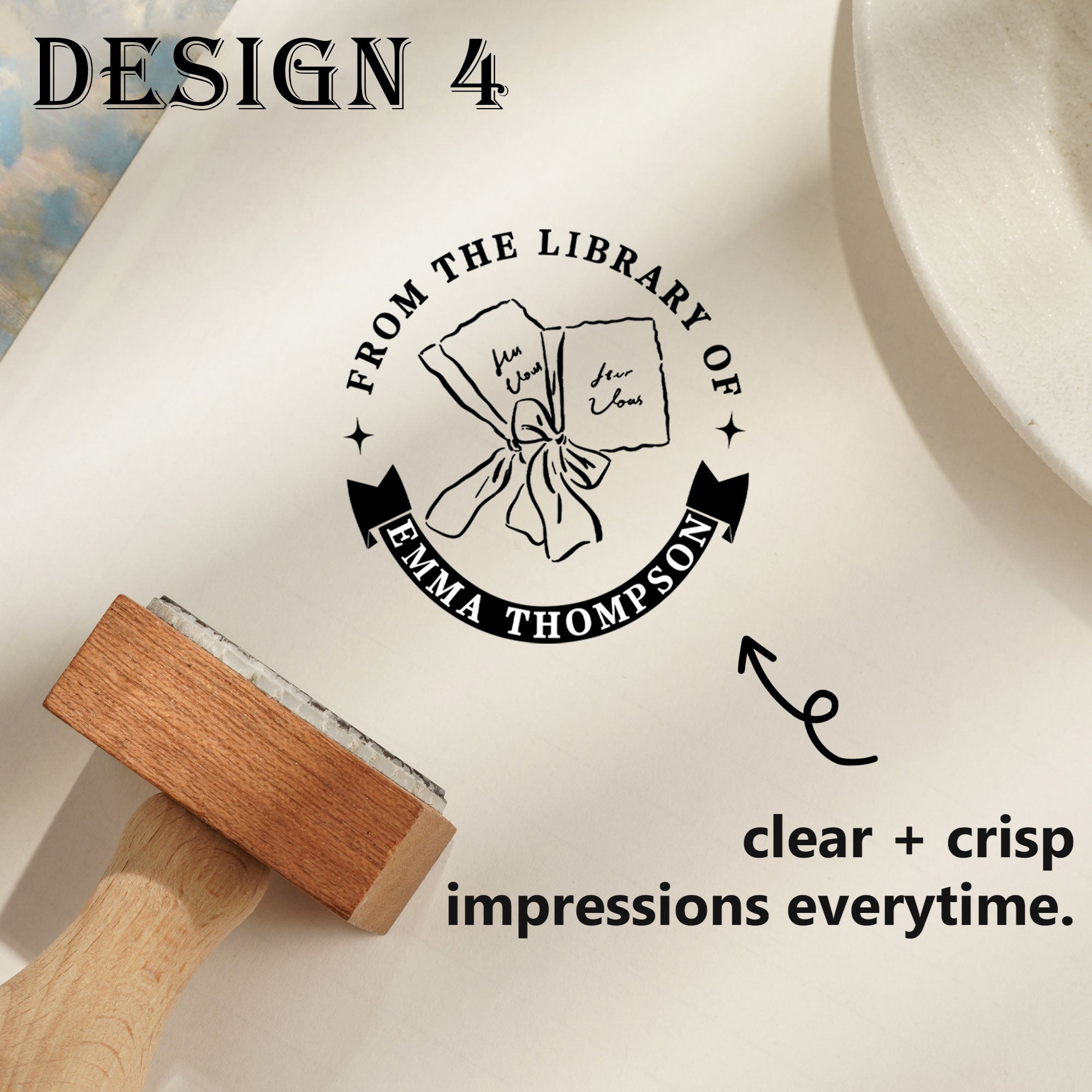 Custom DIY Craft Wood Stamp