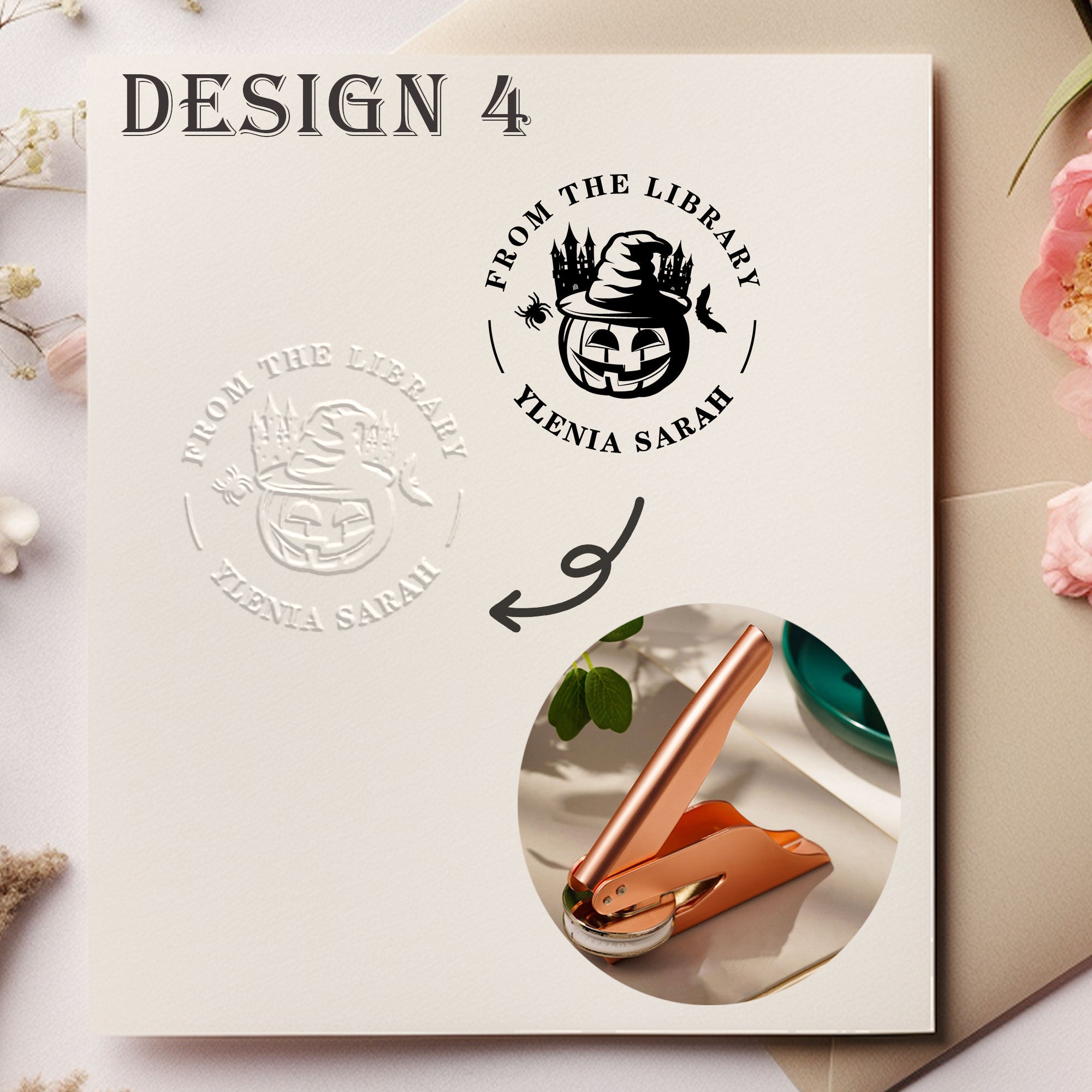 Custom Floral Decor Embosser