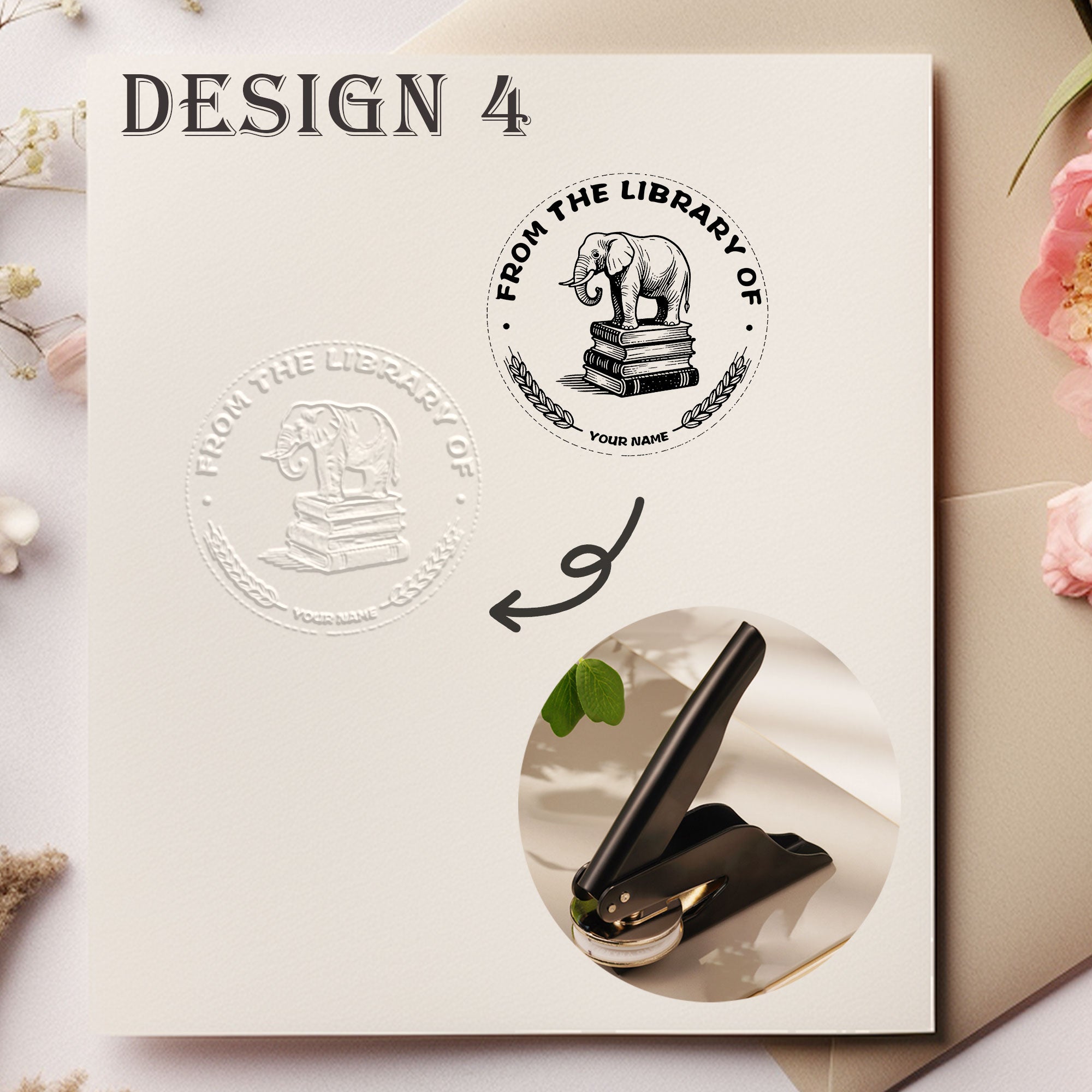 Custom Retro Design Embosser