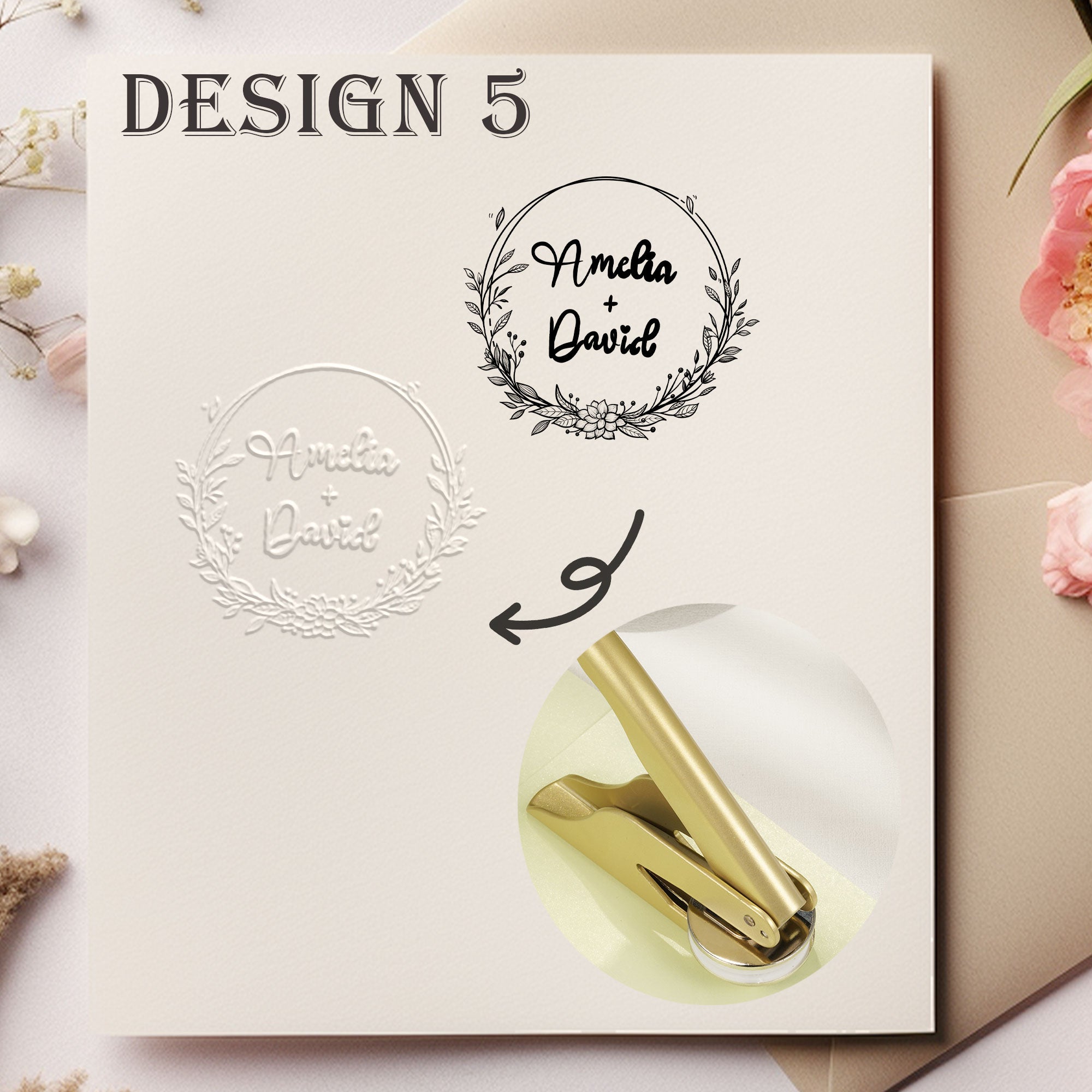 Custom Handheld Wedding Embosser